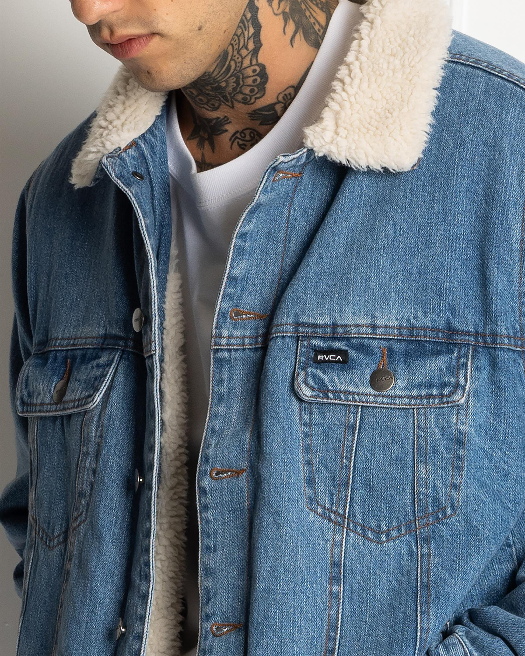 Denim Sherpa Trucker Jacket