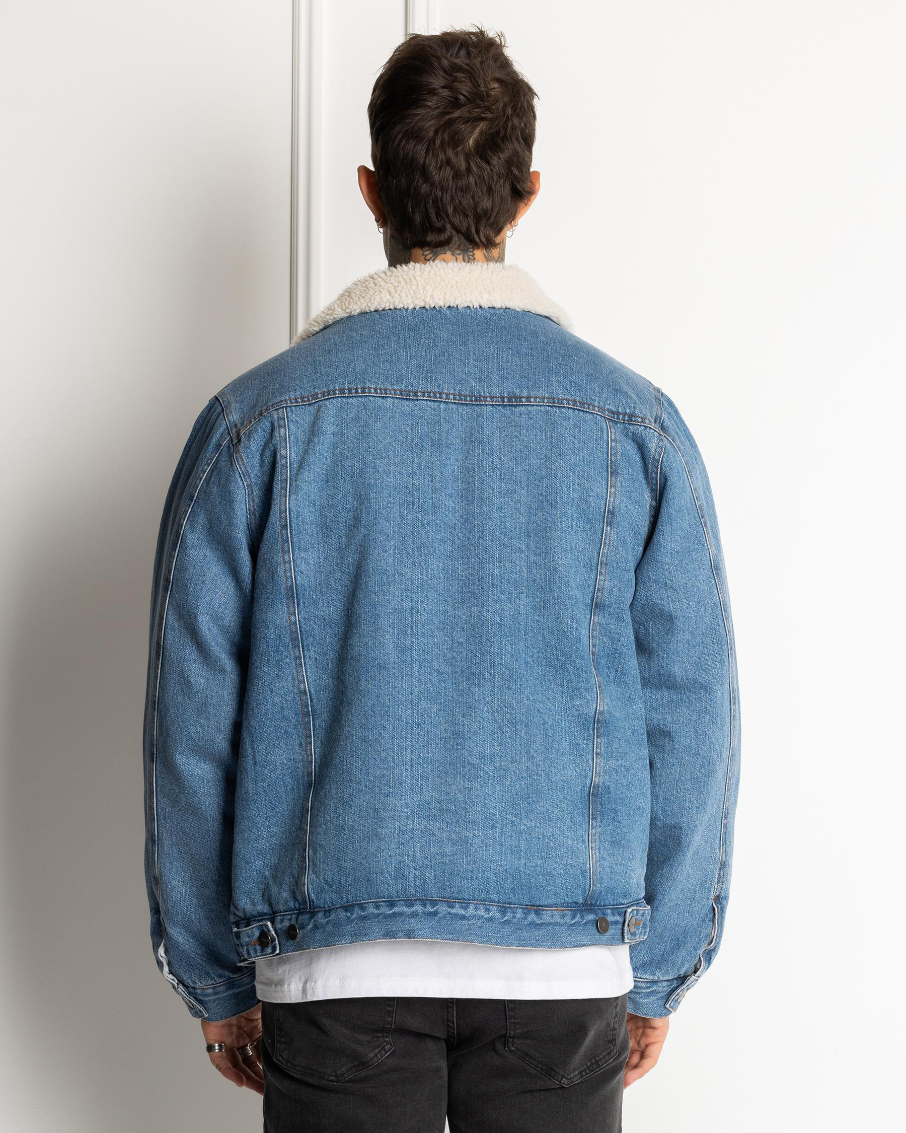 Denim Sherpa Trucker Jacket