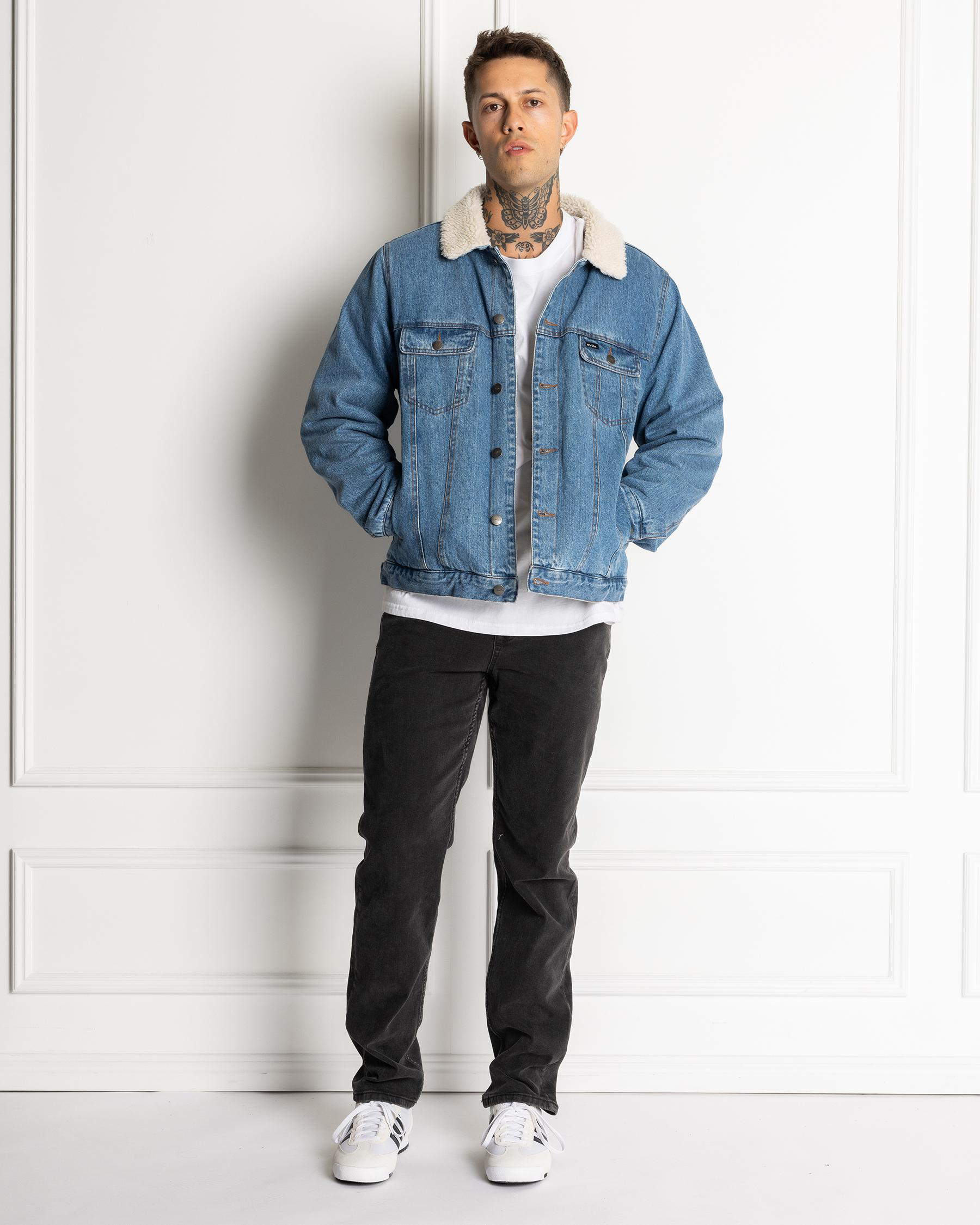 Denim Sherpa Trucker Jacket