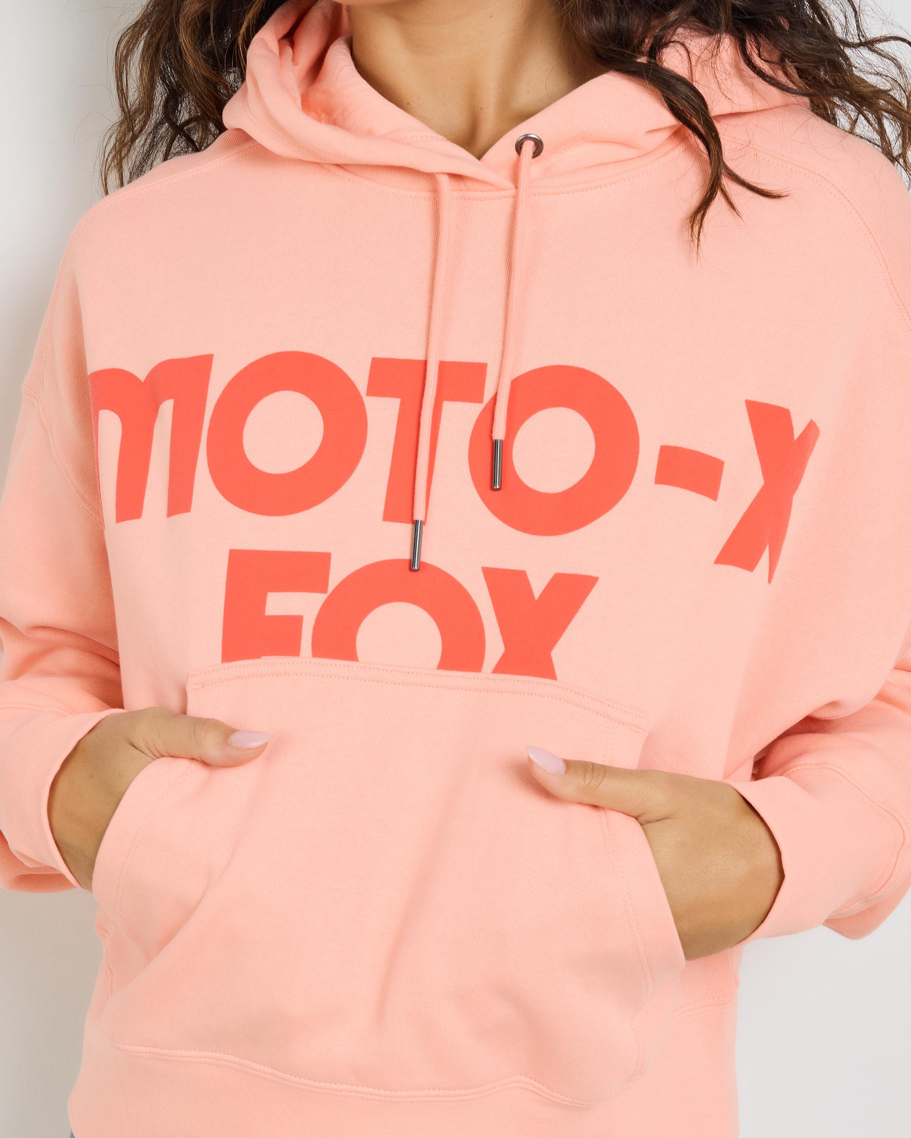 Moto-X Oversized Fleece Pullover Hoodie