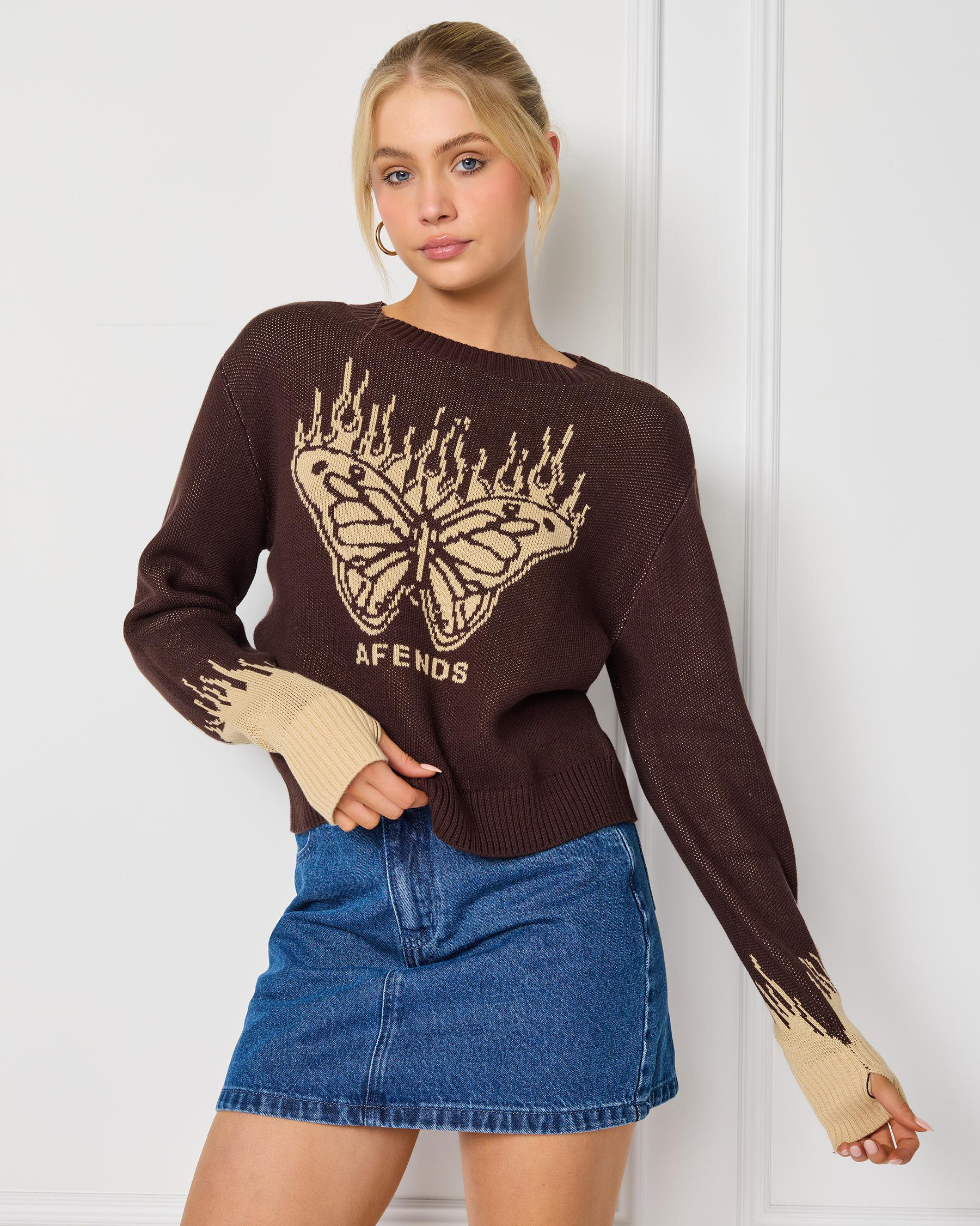 Set Fire Recycled Knit Sweater