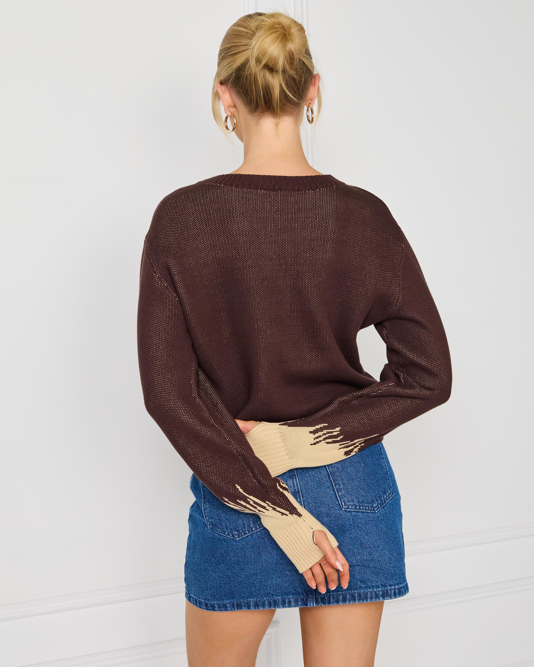 Set Fire Recycled Knit Sweater