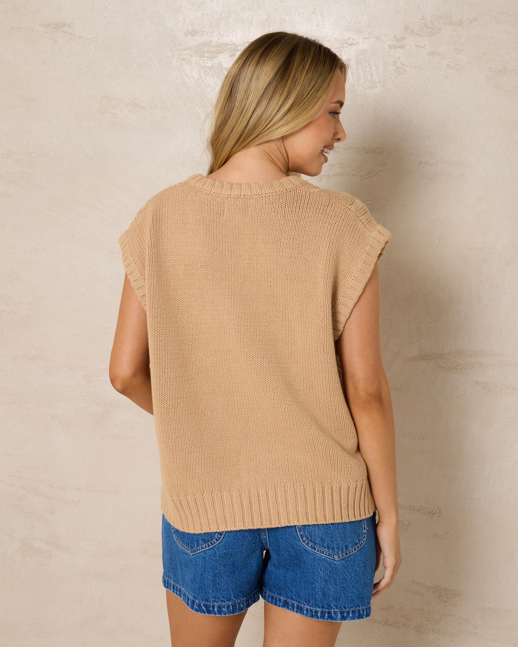 Finley Cable Knit Vest