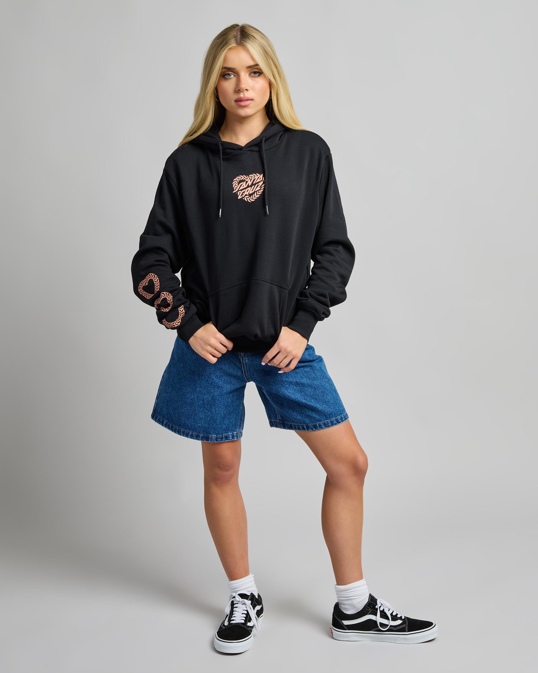 Heart Wreath Set Front Hoodie