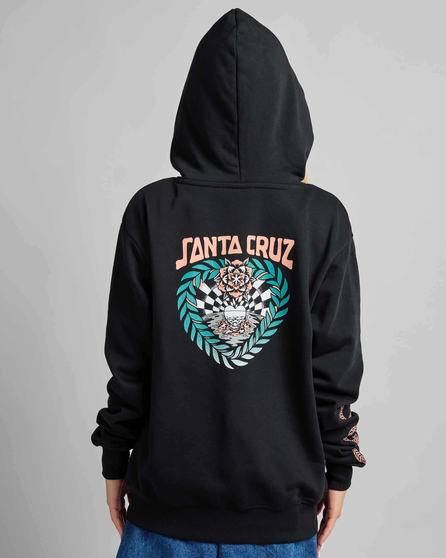 Heart Wreath Set Front Hoodie