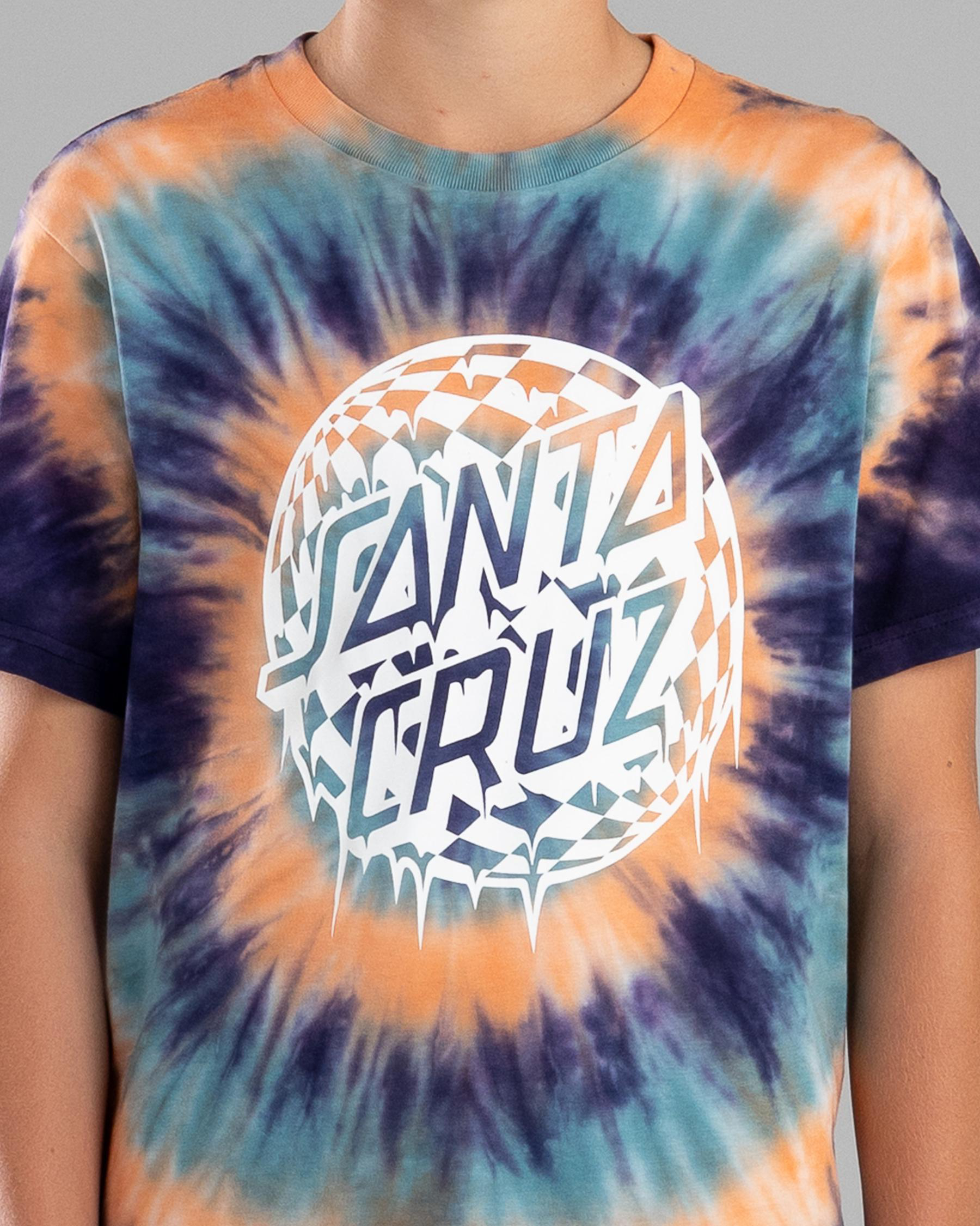 Check Waste Dot Mono Front T-Shirt