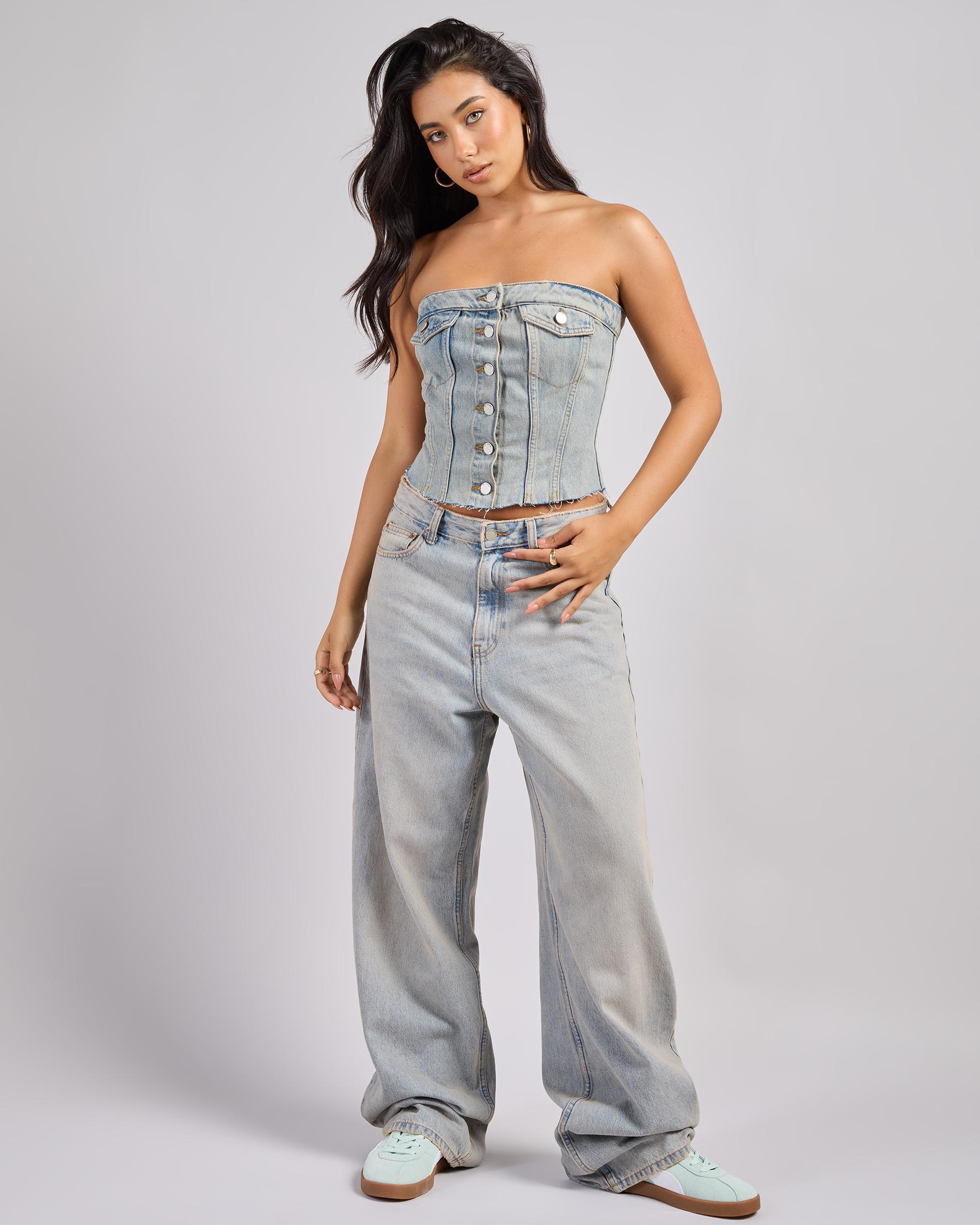 Donna Mid Baggy Jeans