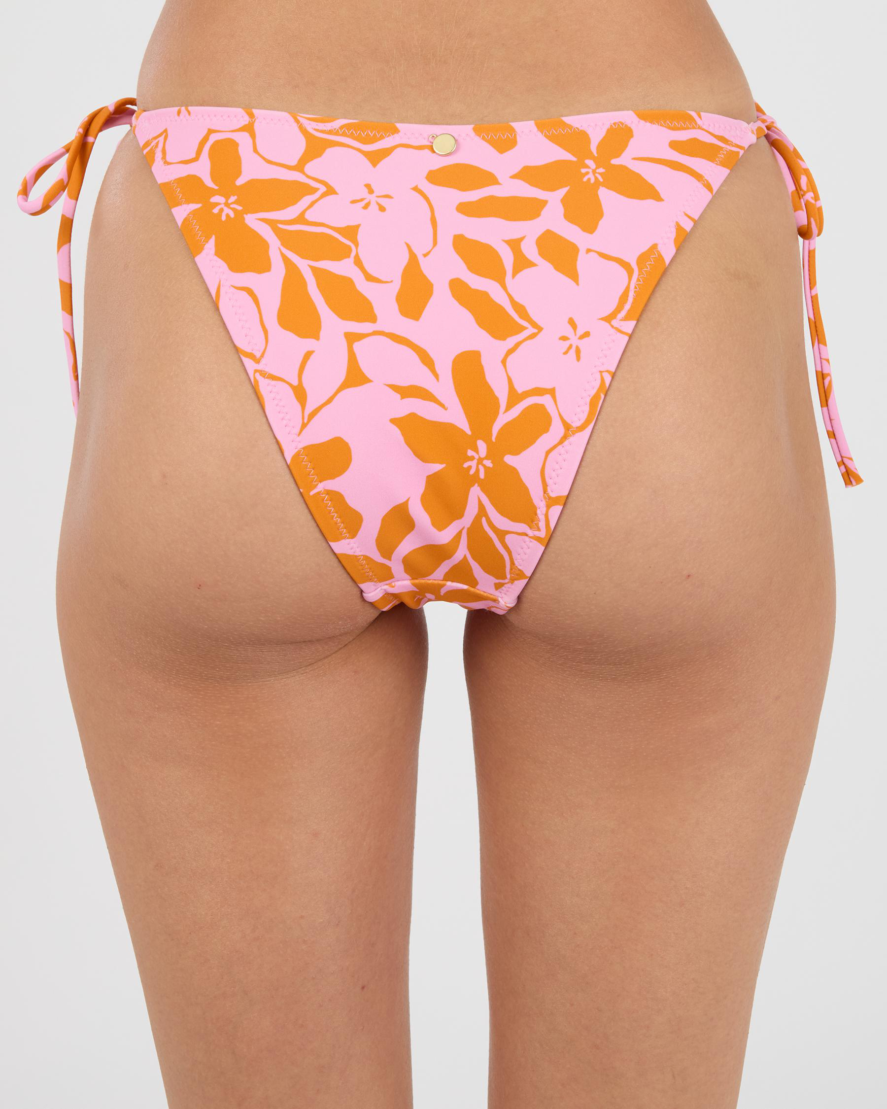 Bora Bora Floral Tie Side High Cut Bikini Bottom