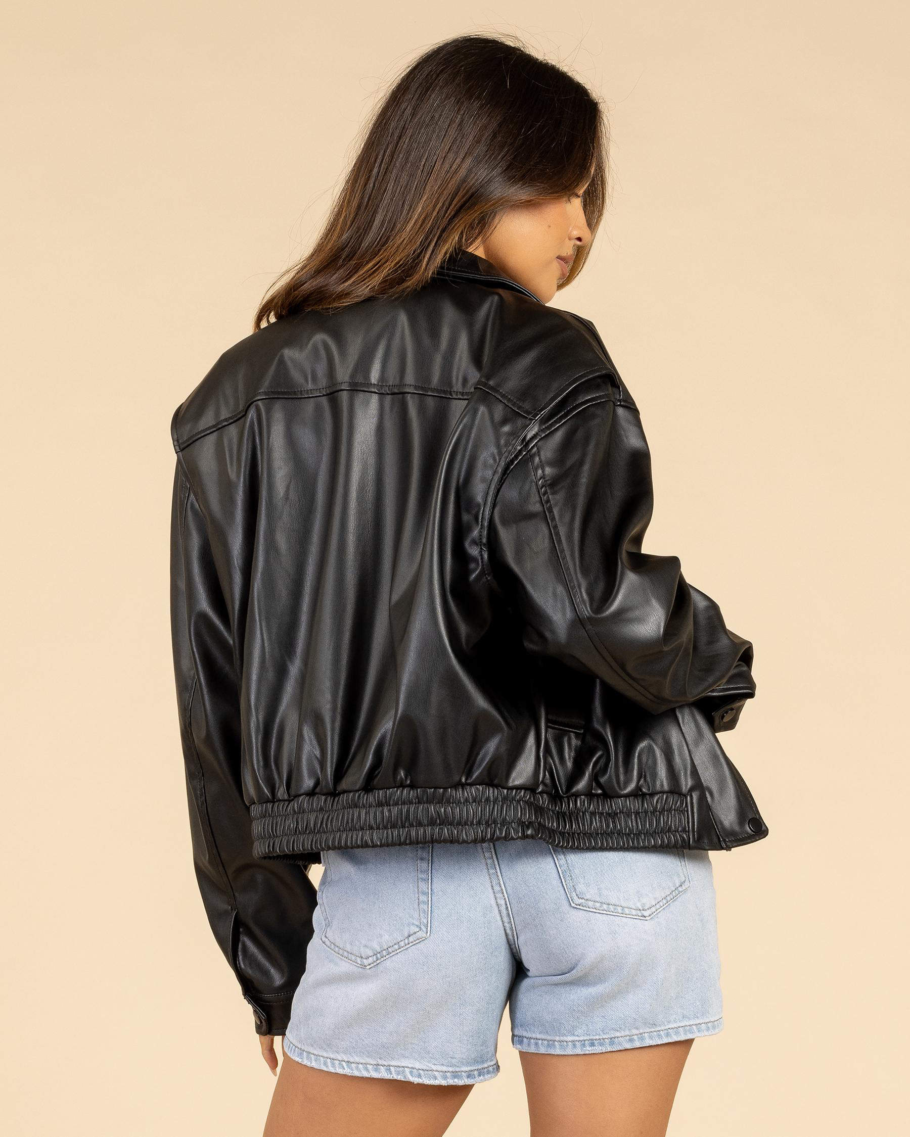 Brando Faux Leather Jacket