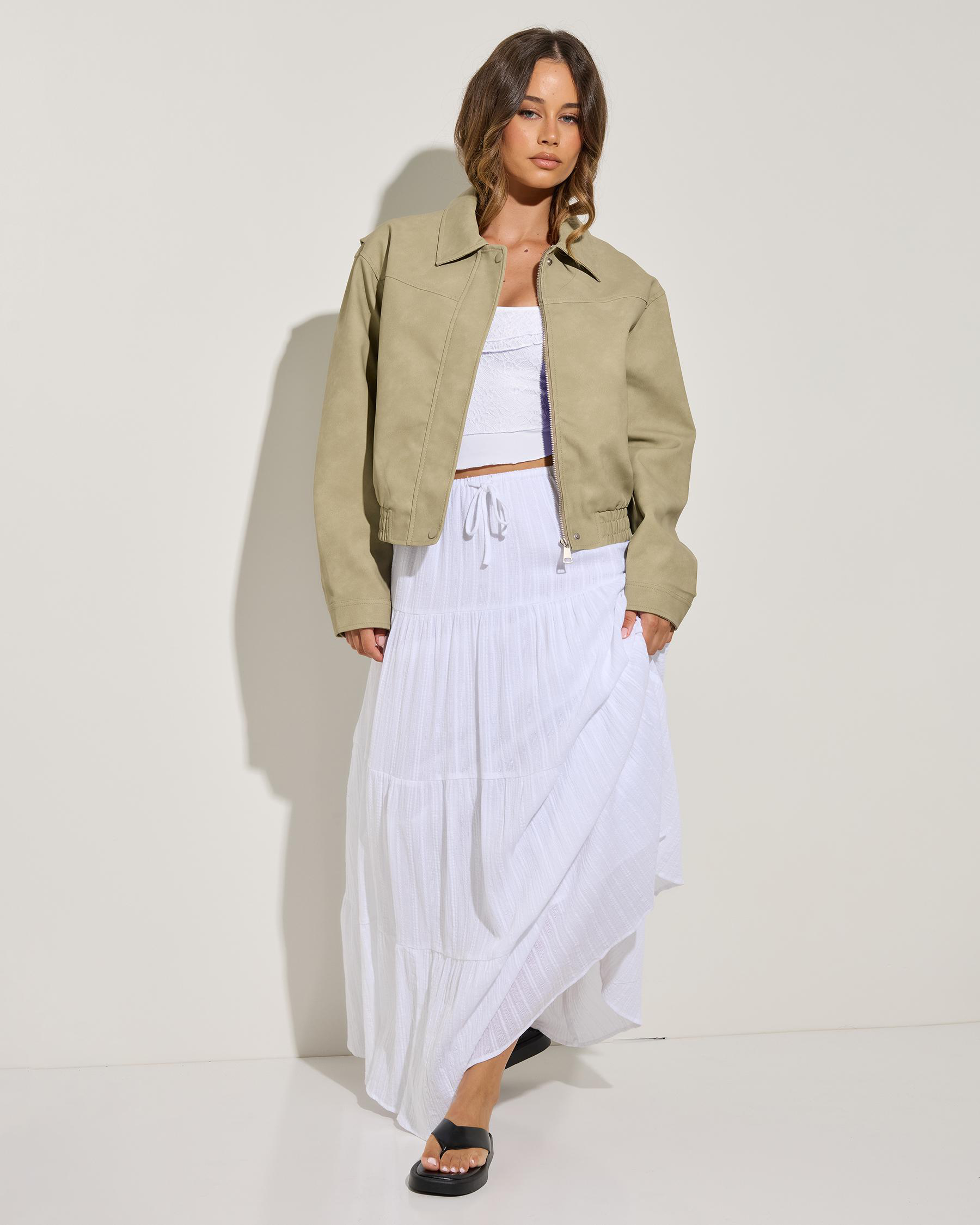 Brando Faux Leather Jacket