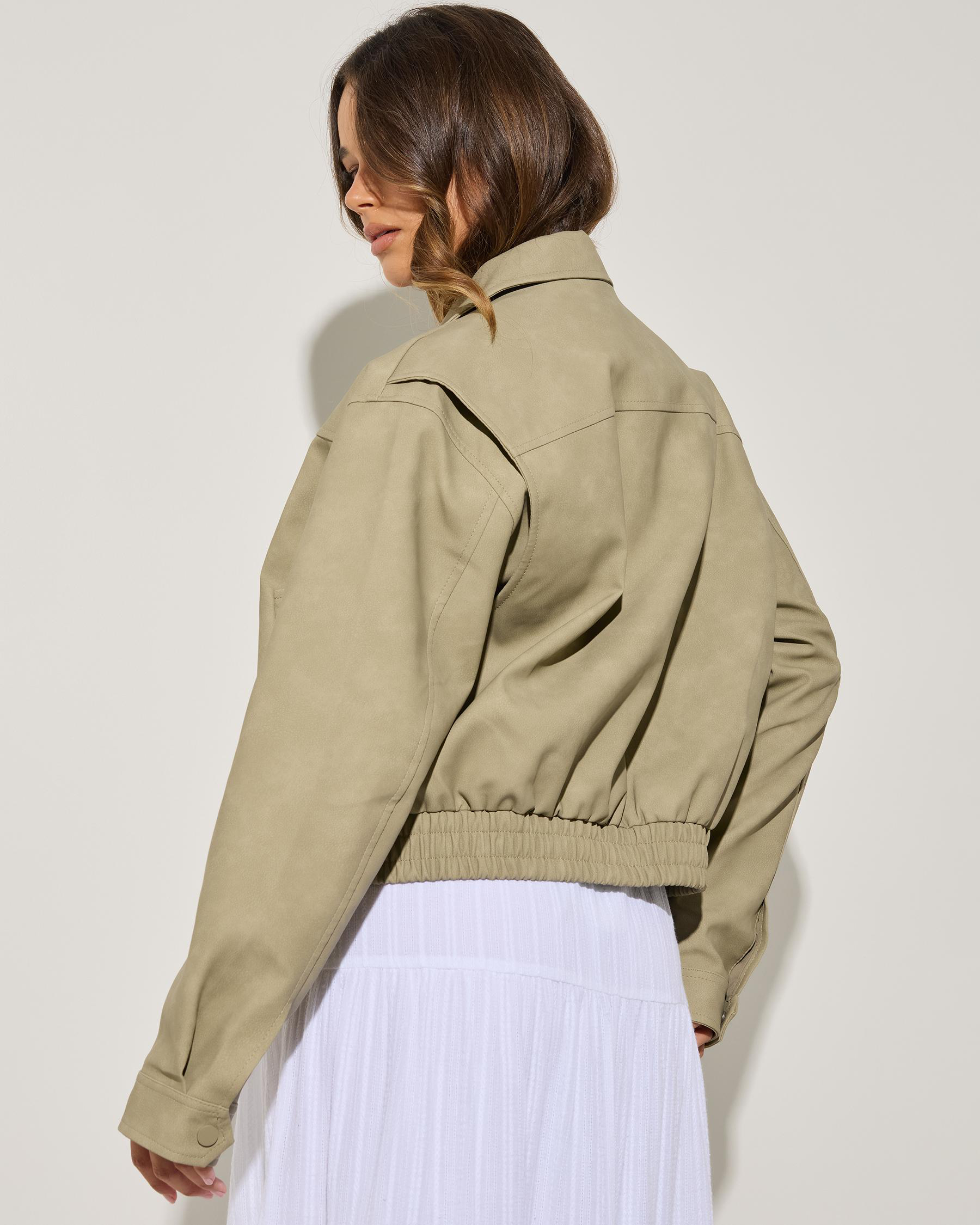 Brando Faux Leather Jacket