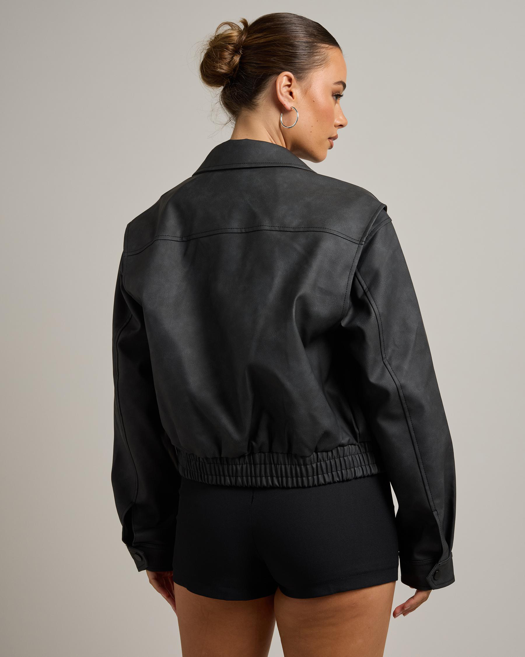 Brando Faux Leather Jacket