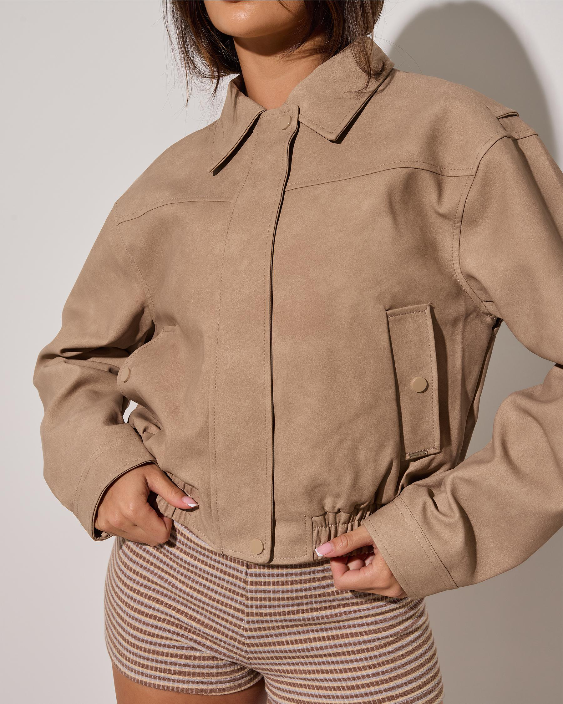 Brando Faux Leather Jacket