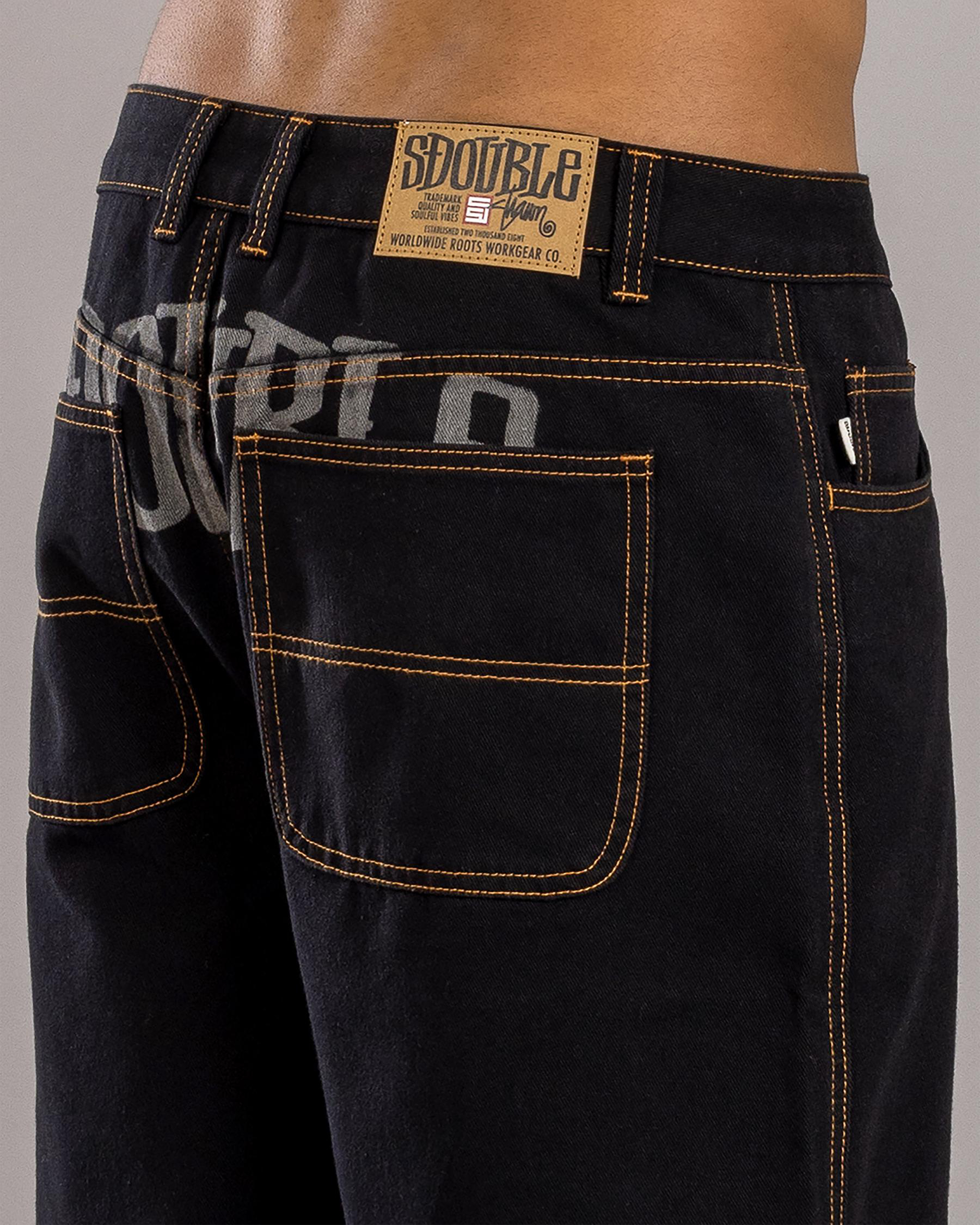 Print Denim Standard Shorts