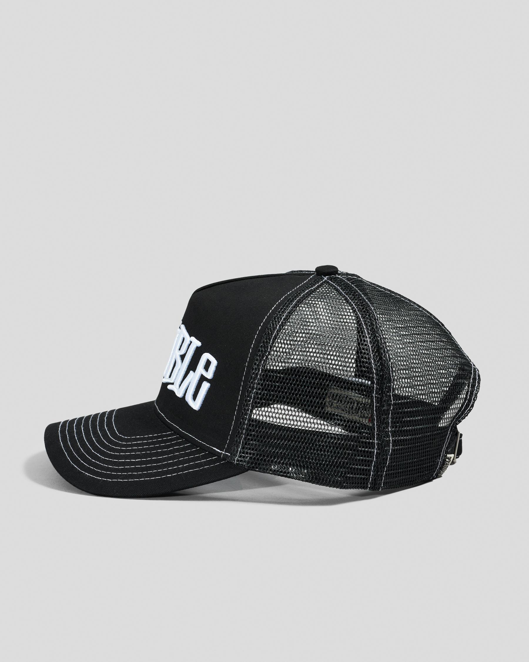 Mid-Block Curved Peak Trucker Cap