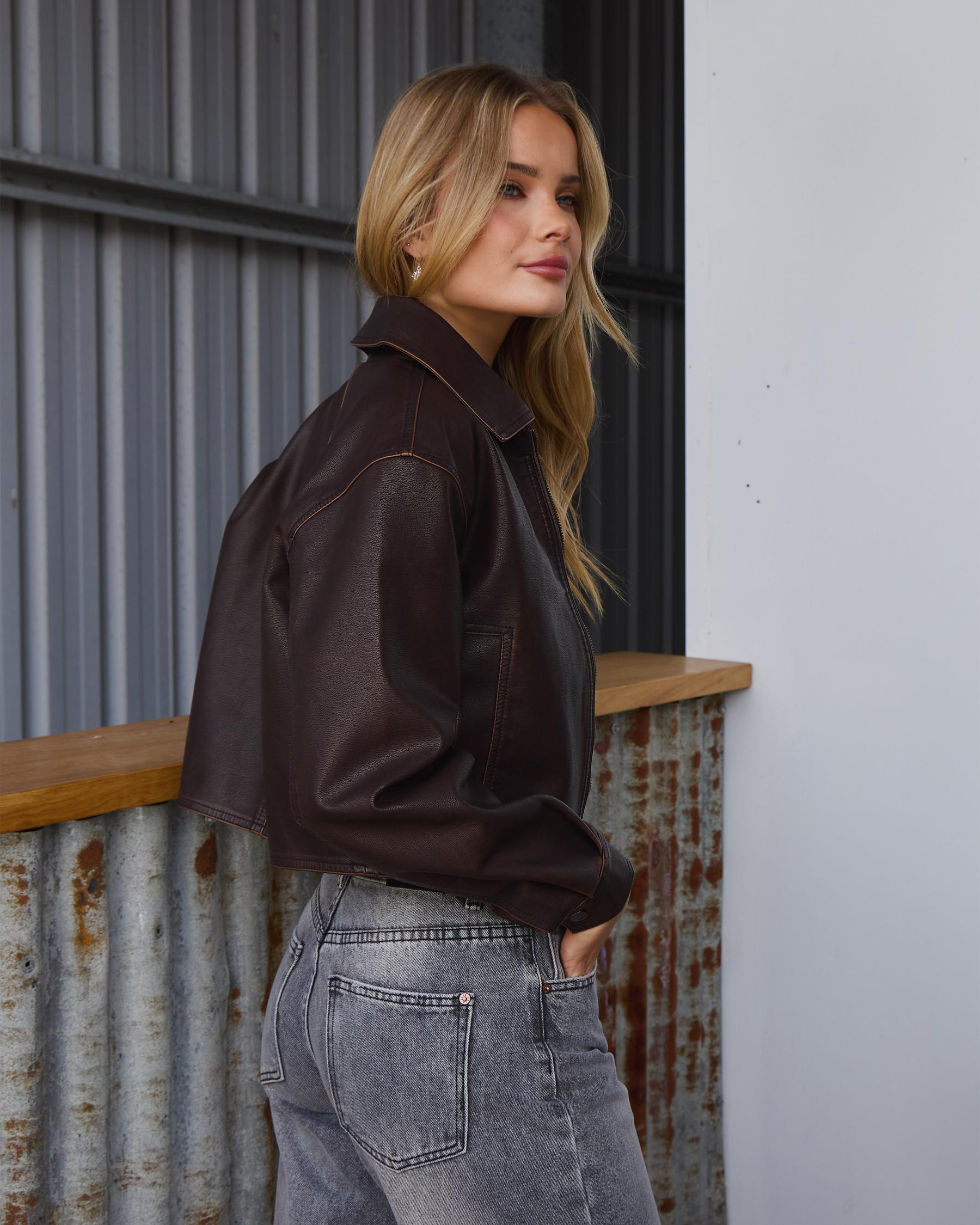 Jett Faux Leather Jacket