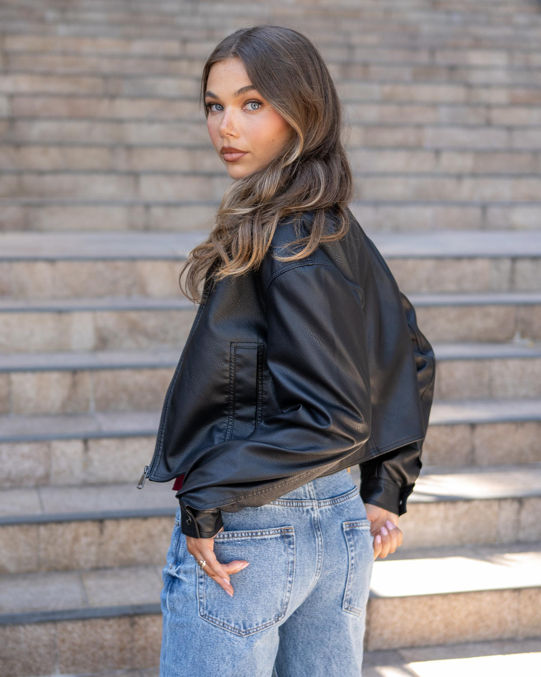 Jett Faux Leather Jacket