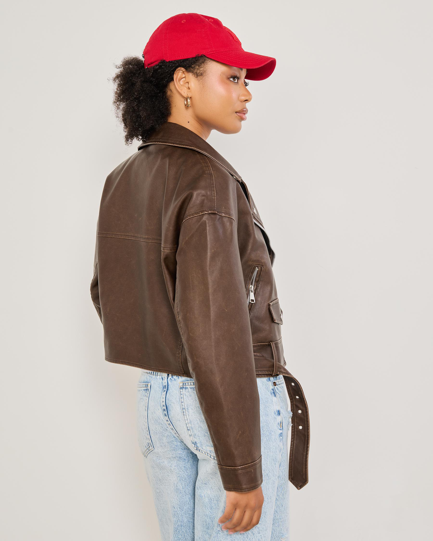 Cruz Faux Leather Jacket