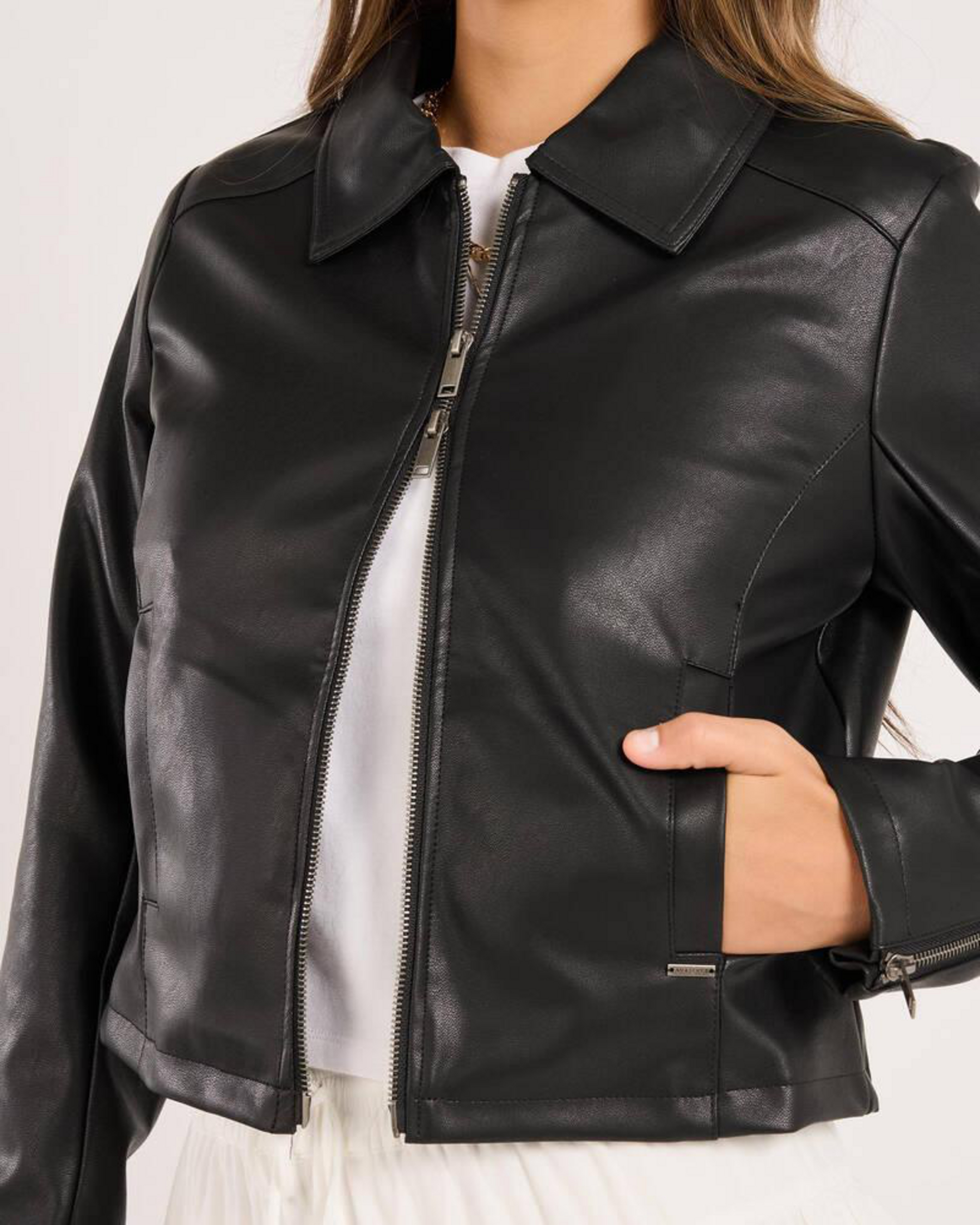 Izzy Faux Leather Jacket