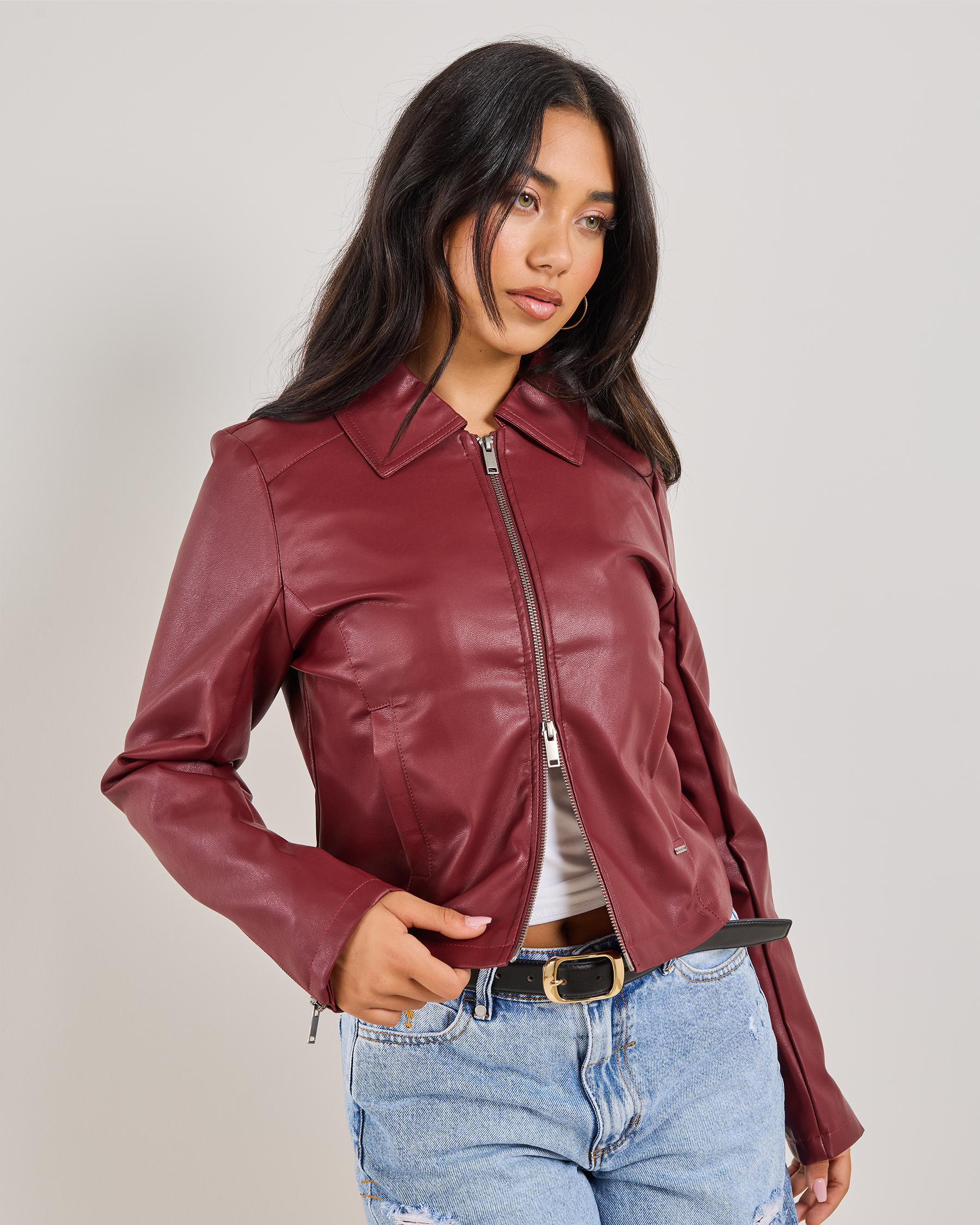 Izzy Faux Leather Jacket