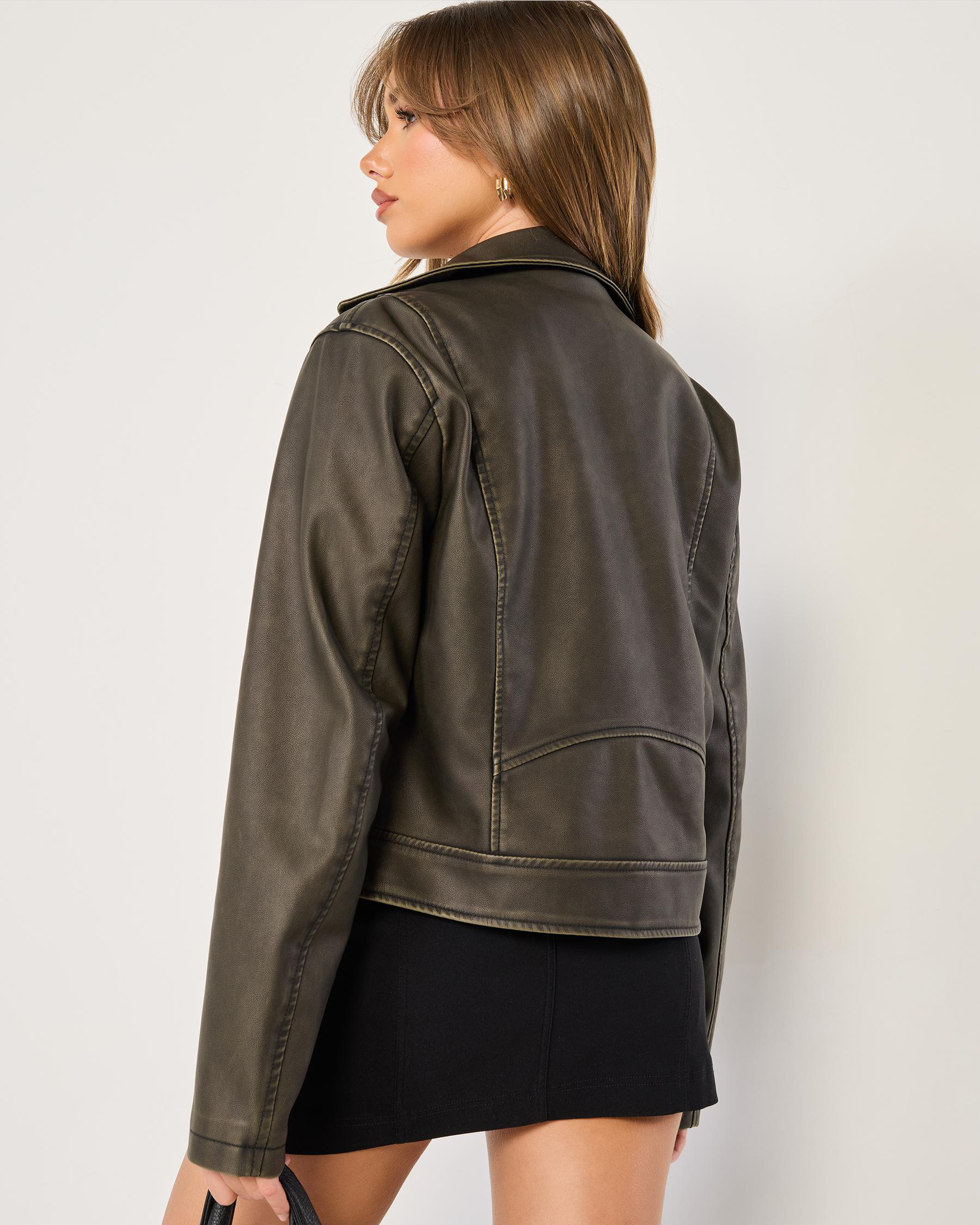 Rebel Faux Leather Jacket