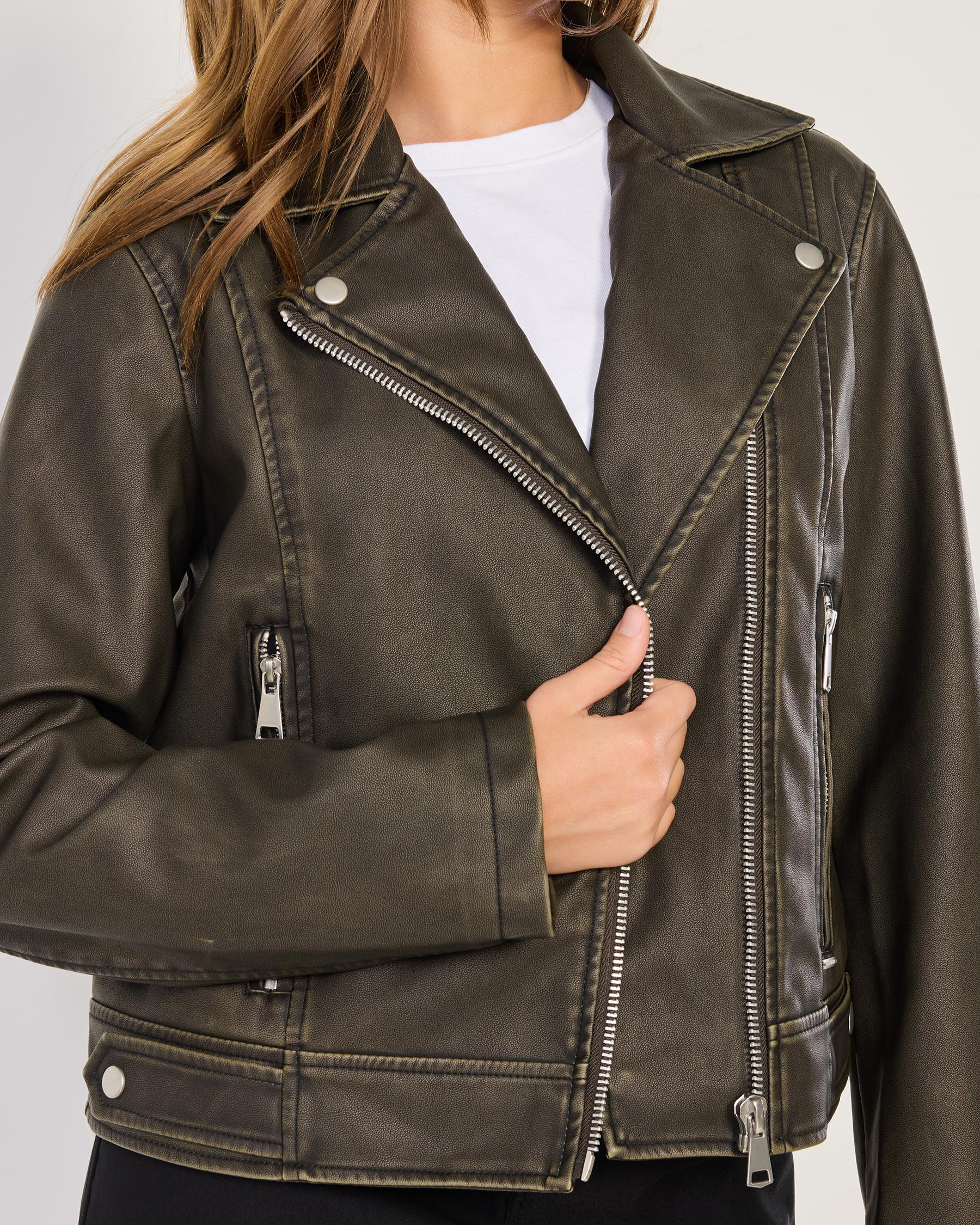 Rebel Faux Leather Jacket