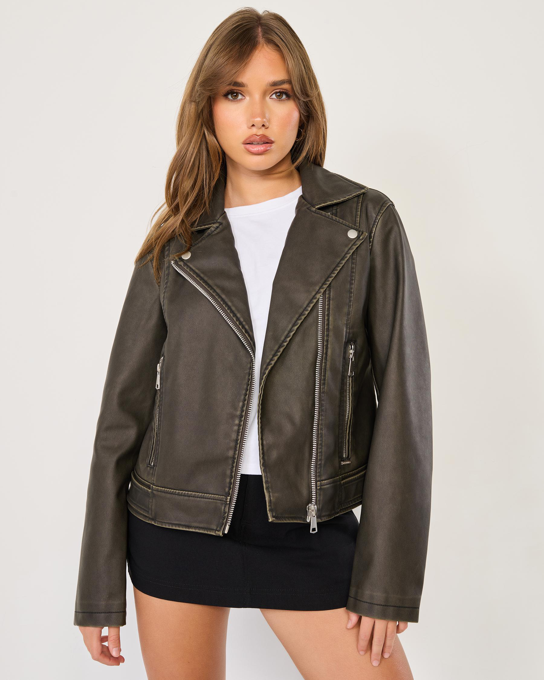 Rebel Faux Leather Jacket