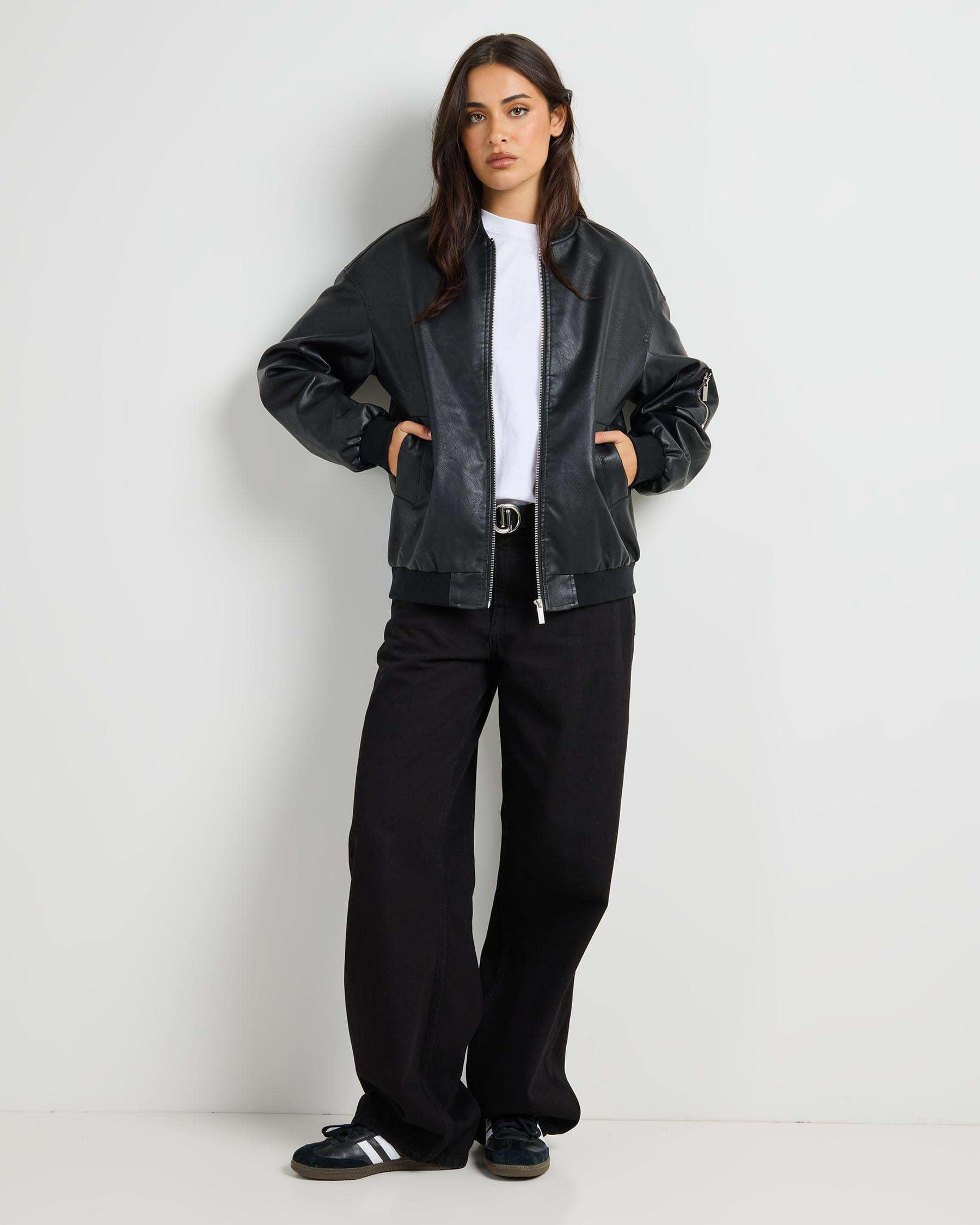 Ace Faux Leather Jacket