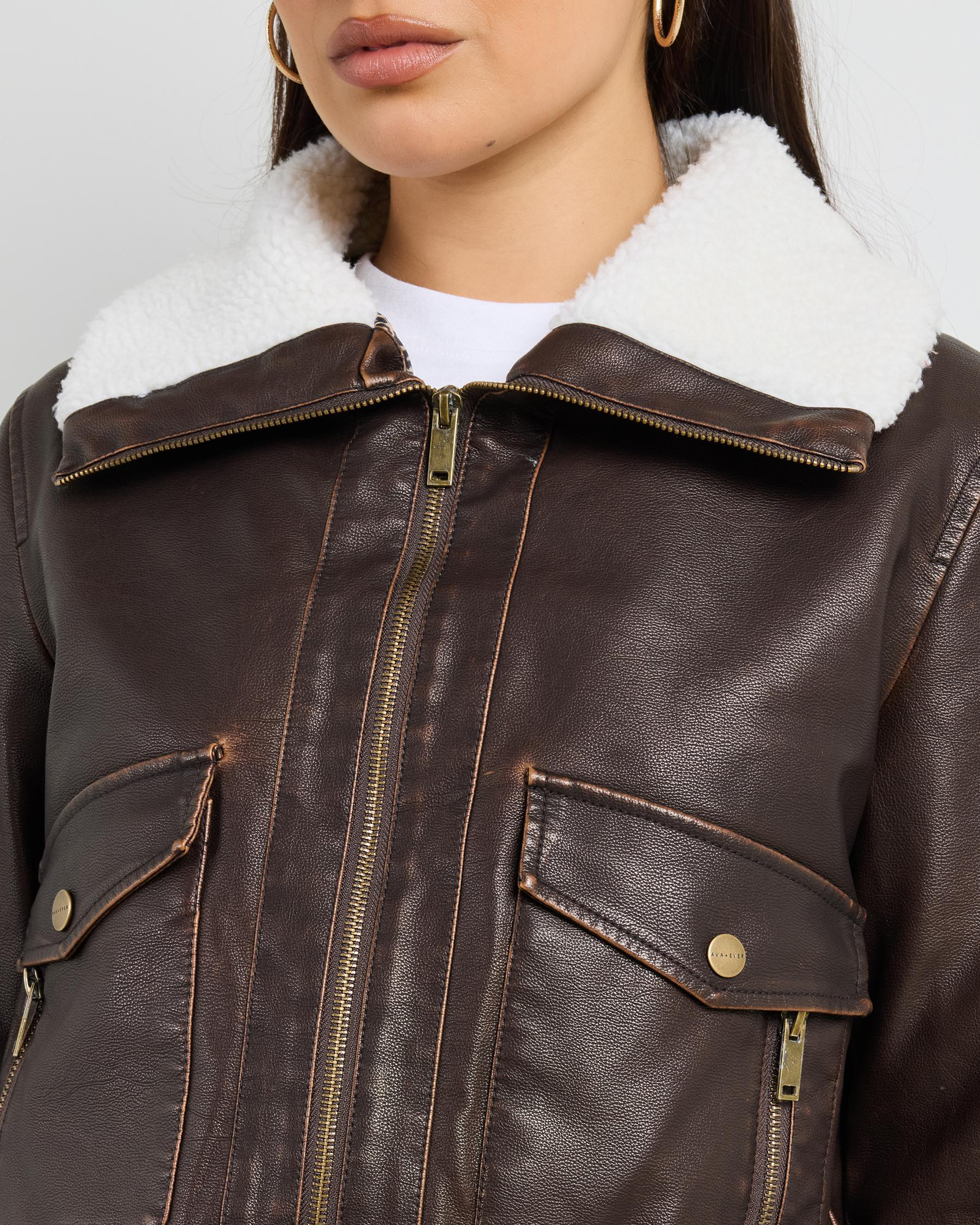 Hunter Faux Leather Jacket