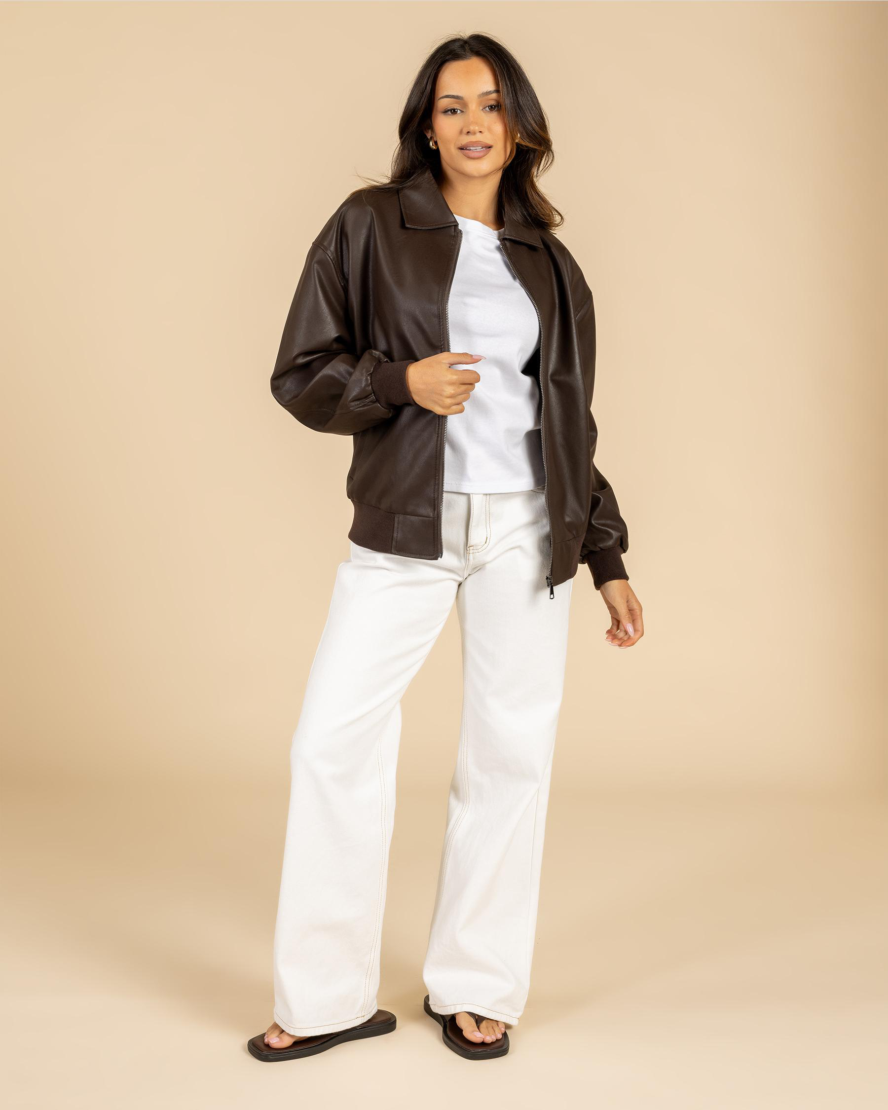 Dean Faux Leather Jacket