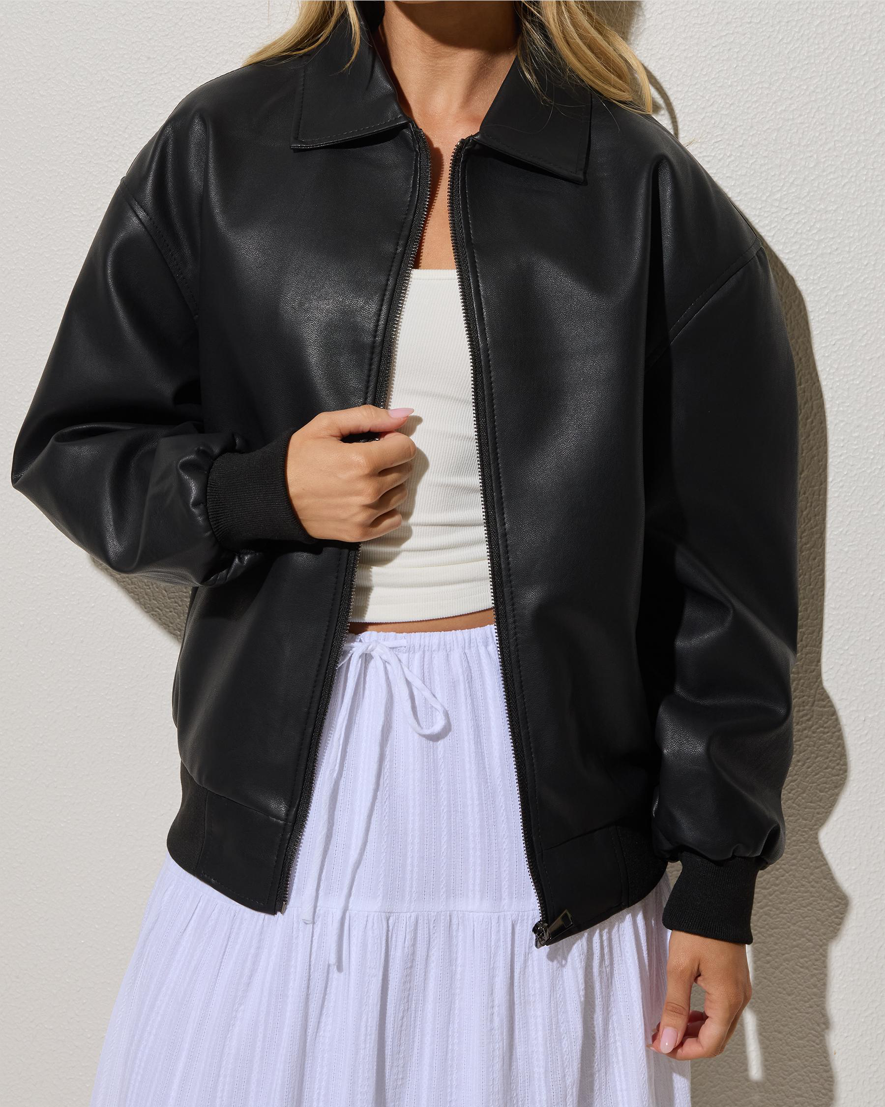 Dean Faux Leather Jacket