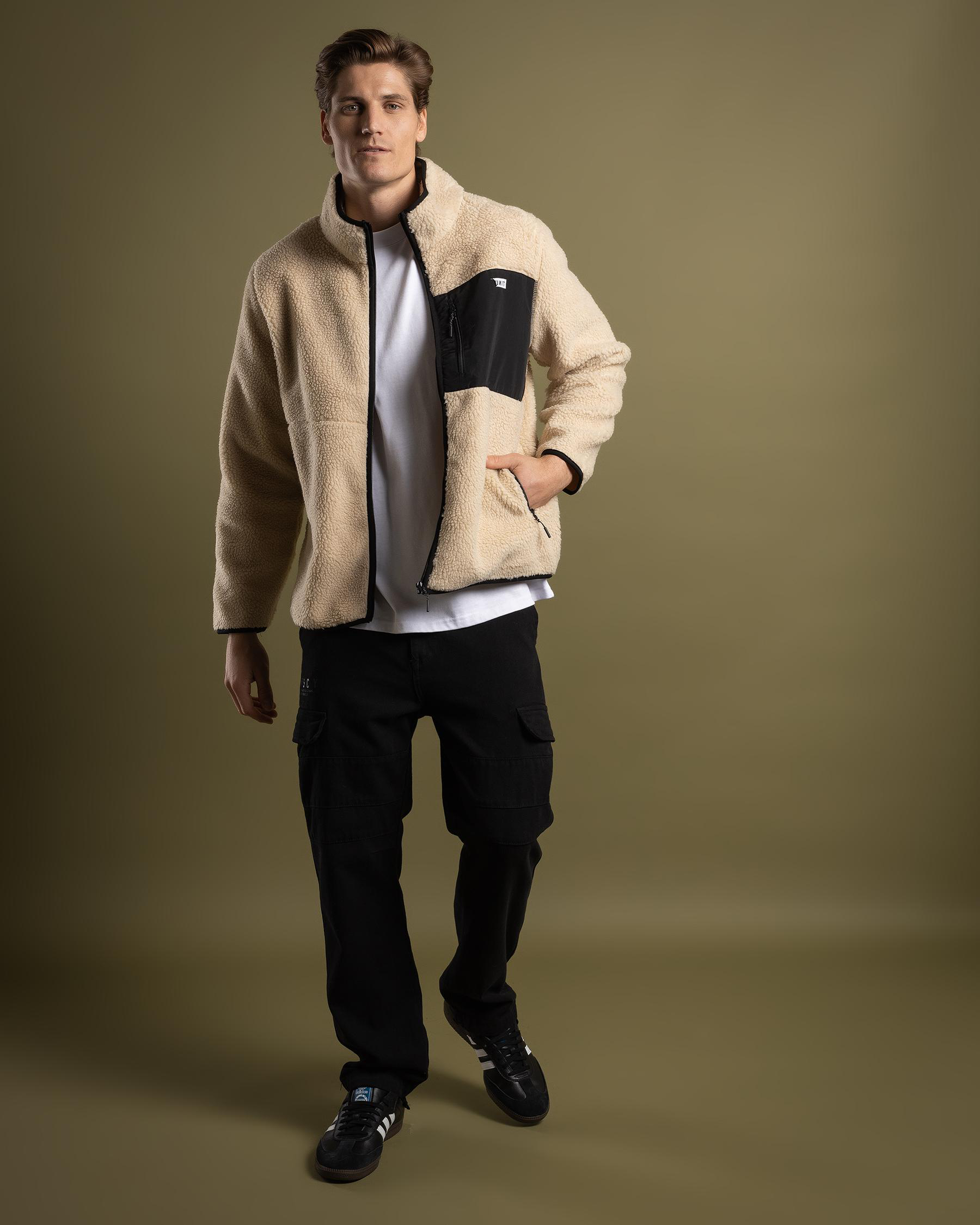 Claim Half Pile Zip Thru Fleece Jacket