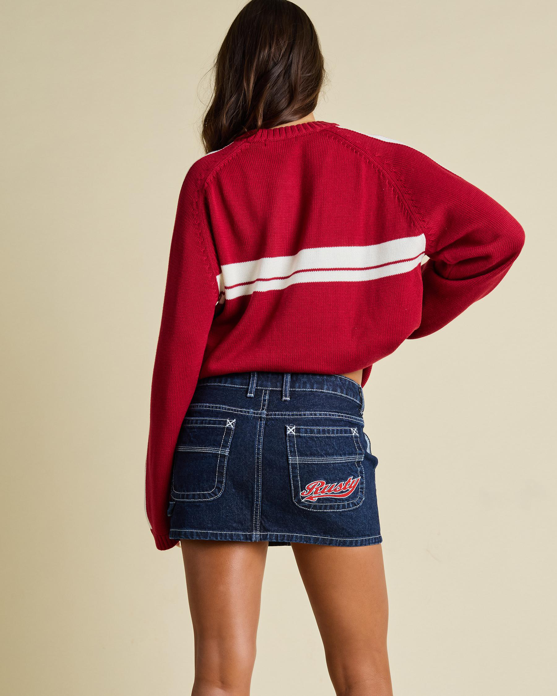 Billie Low Rise Denim Mini Skirt