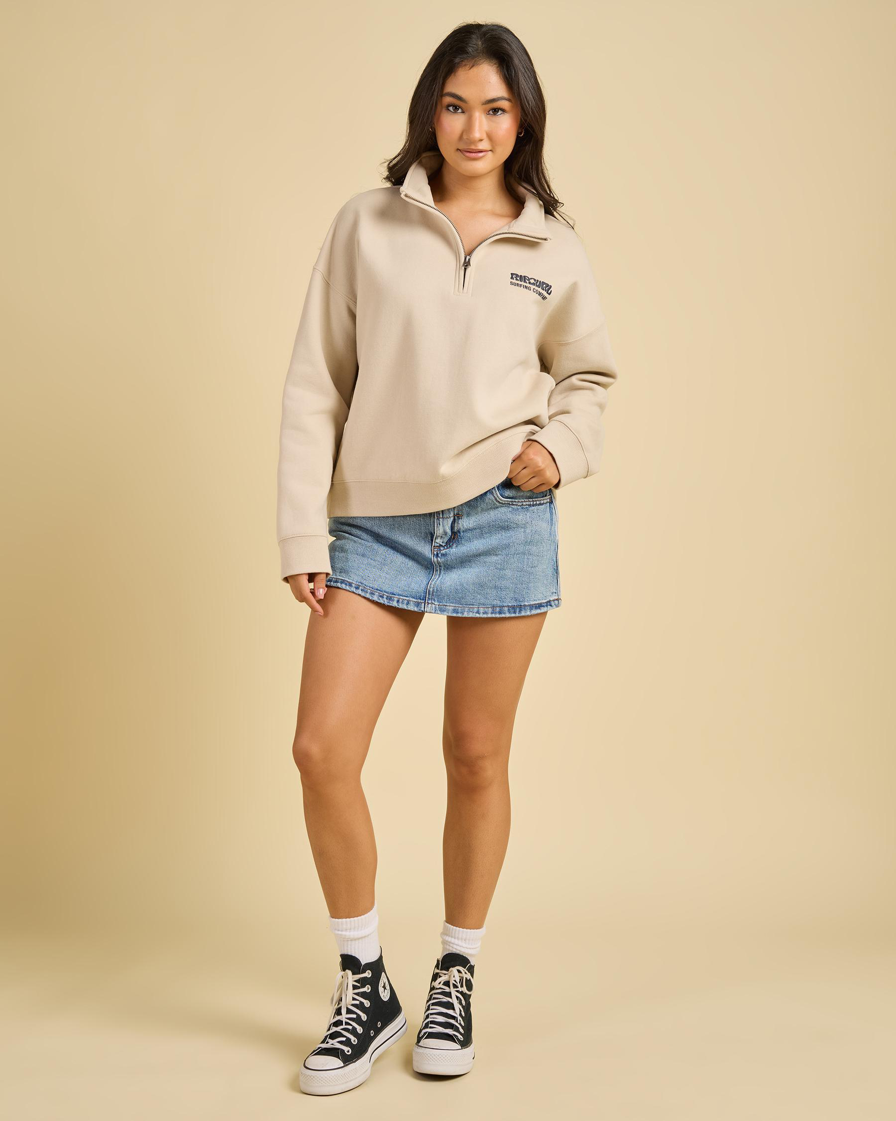 Surf Puff 1/4 Zip Sweatshirt