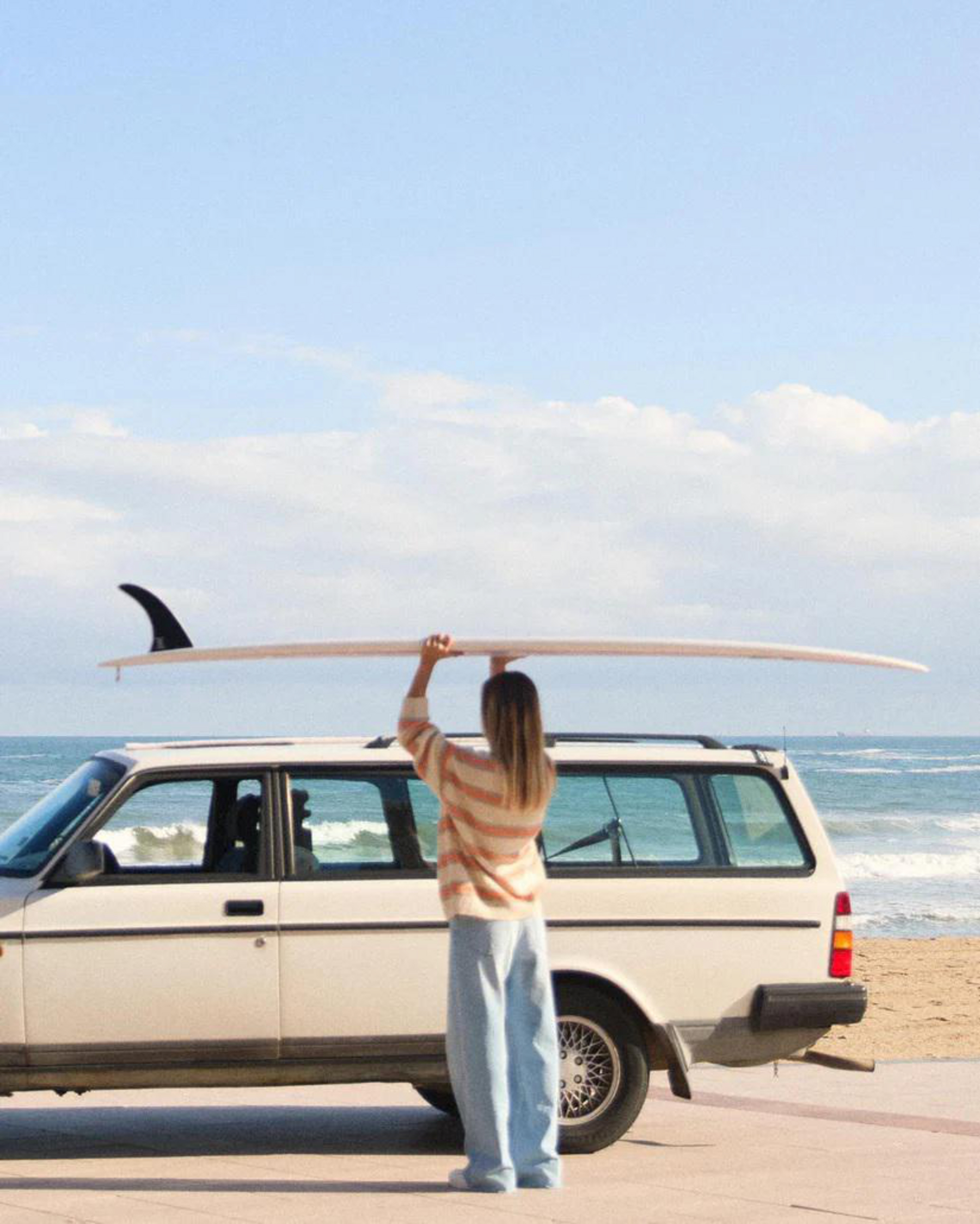 Little Dume Stripe Oversized Sweater