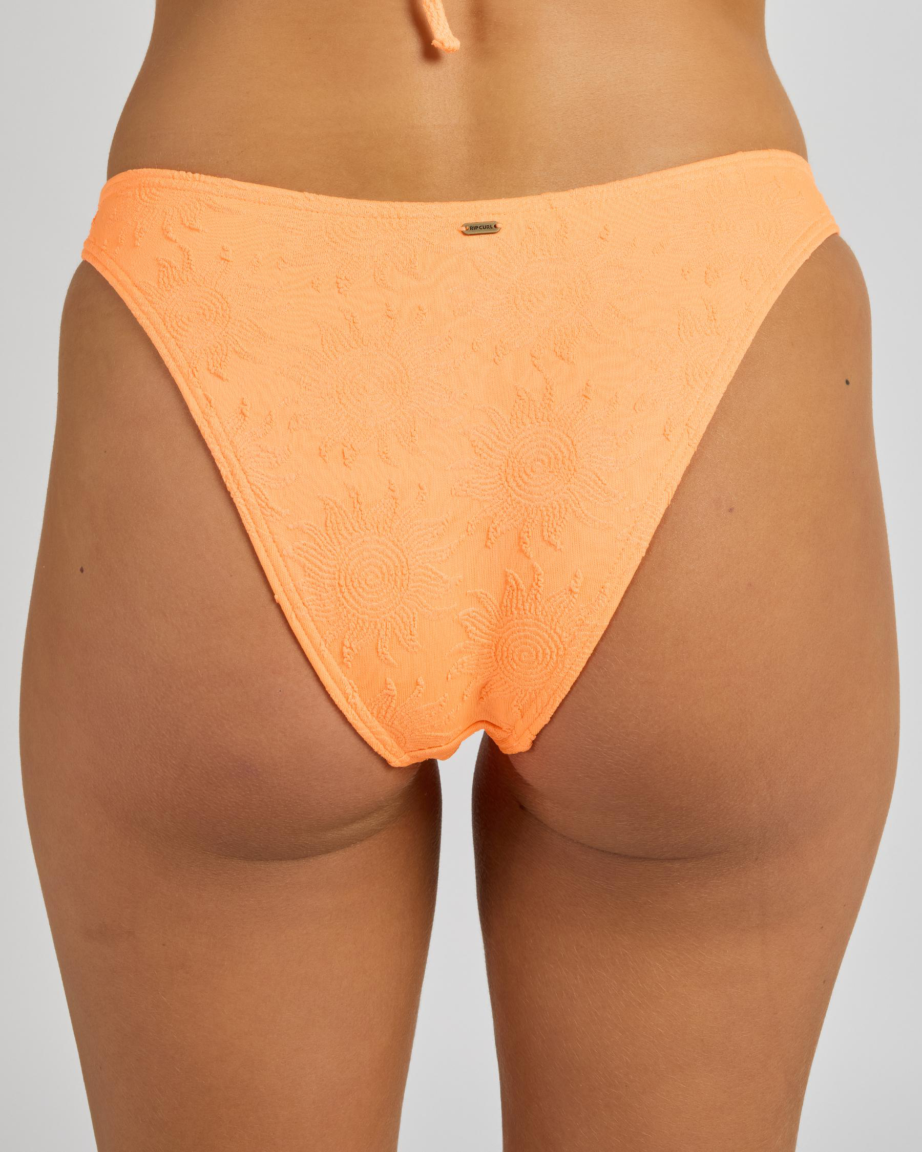 Dusk Textured High Leg Cheeky Bikini Bottom