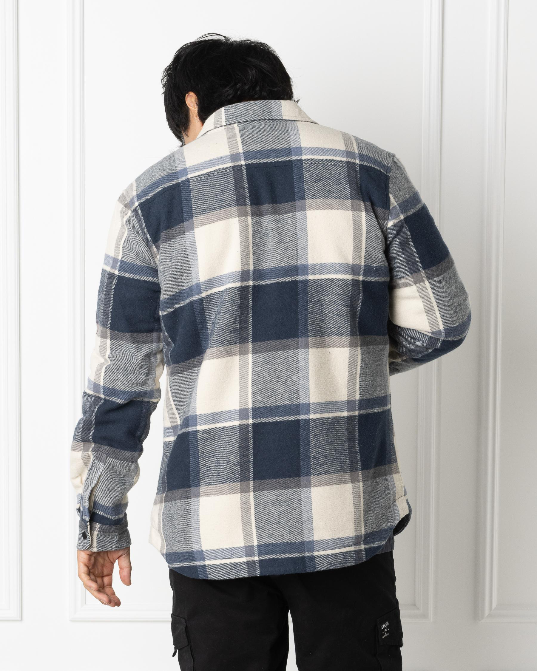 Fractured Long Sleeve Flannel Shirt