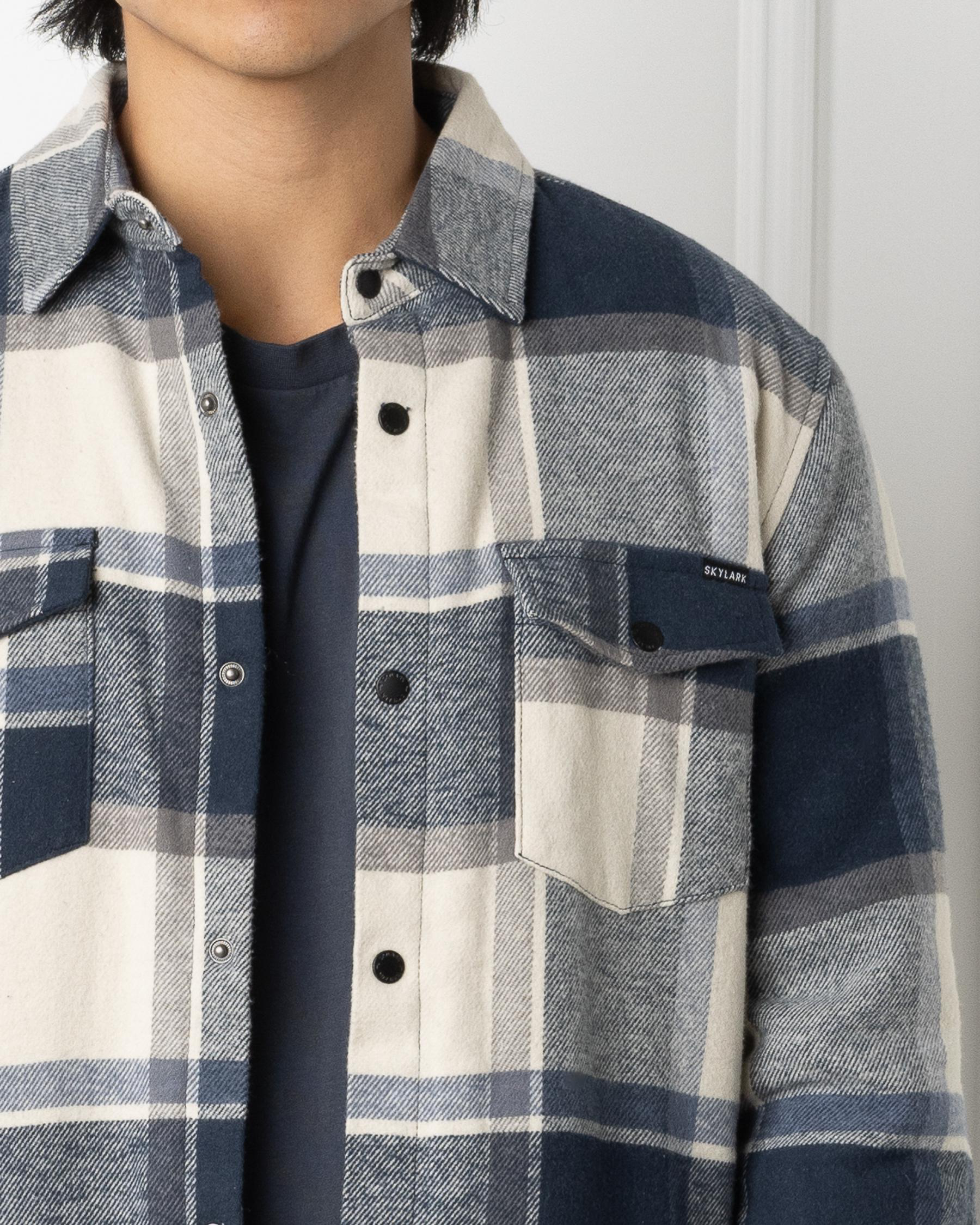 Fractured Long Sleeve Flannel Shirt