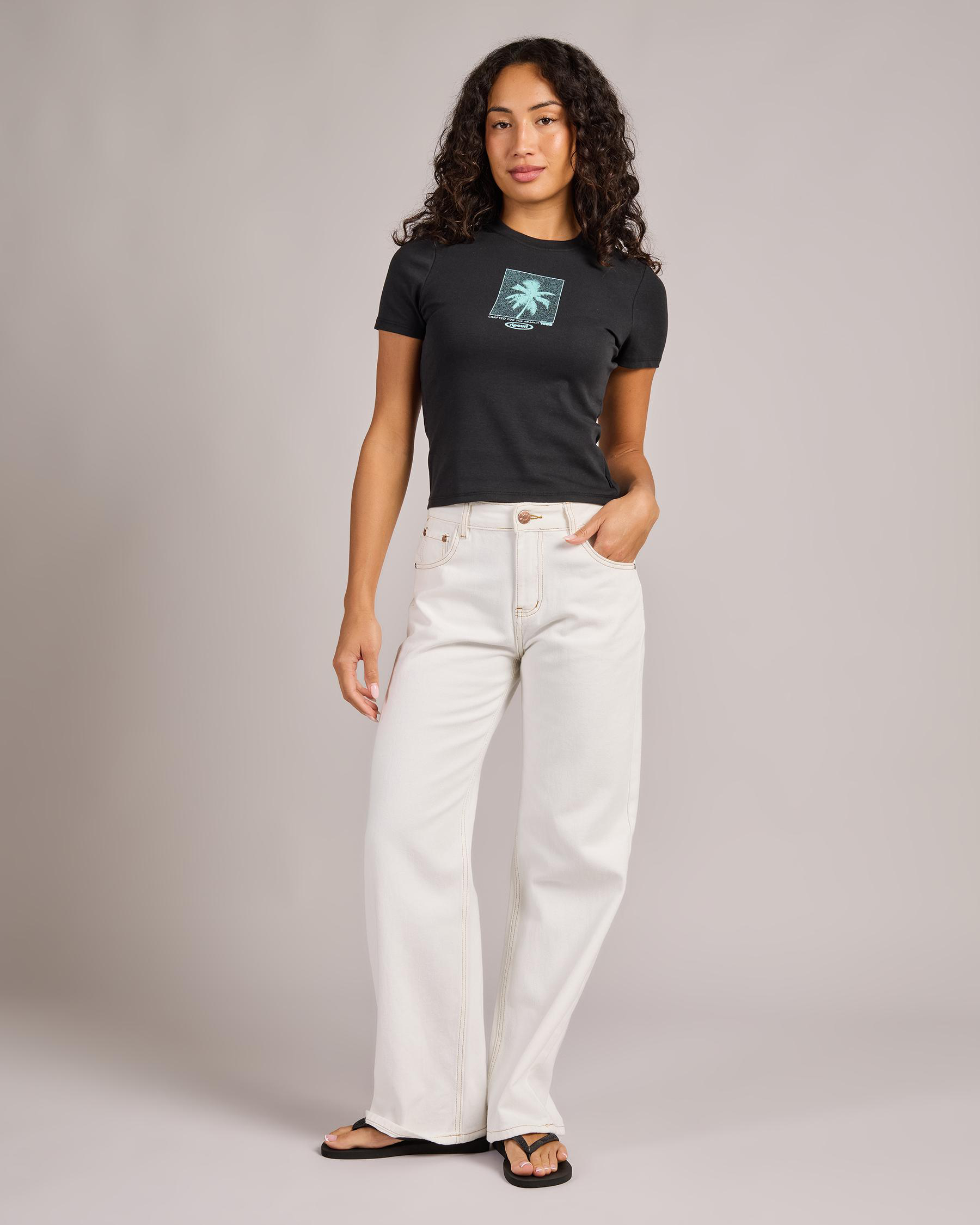 Neon Palm Fitted T-Shirt