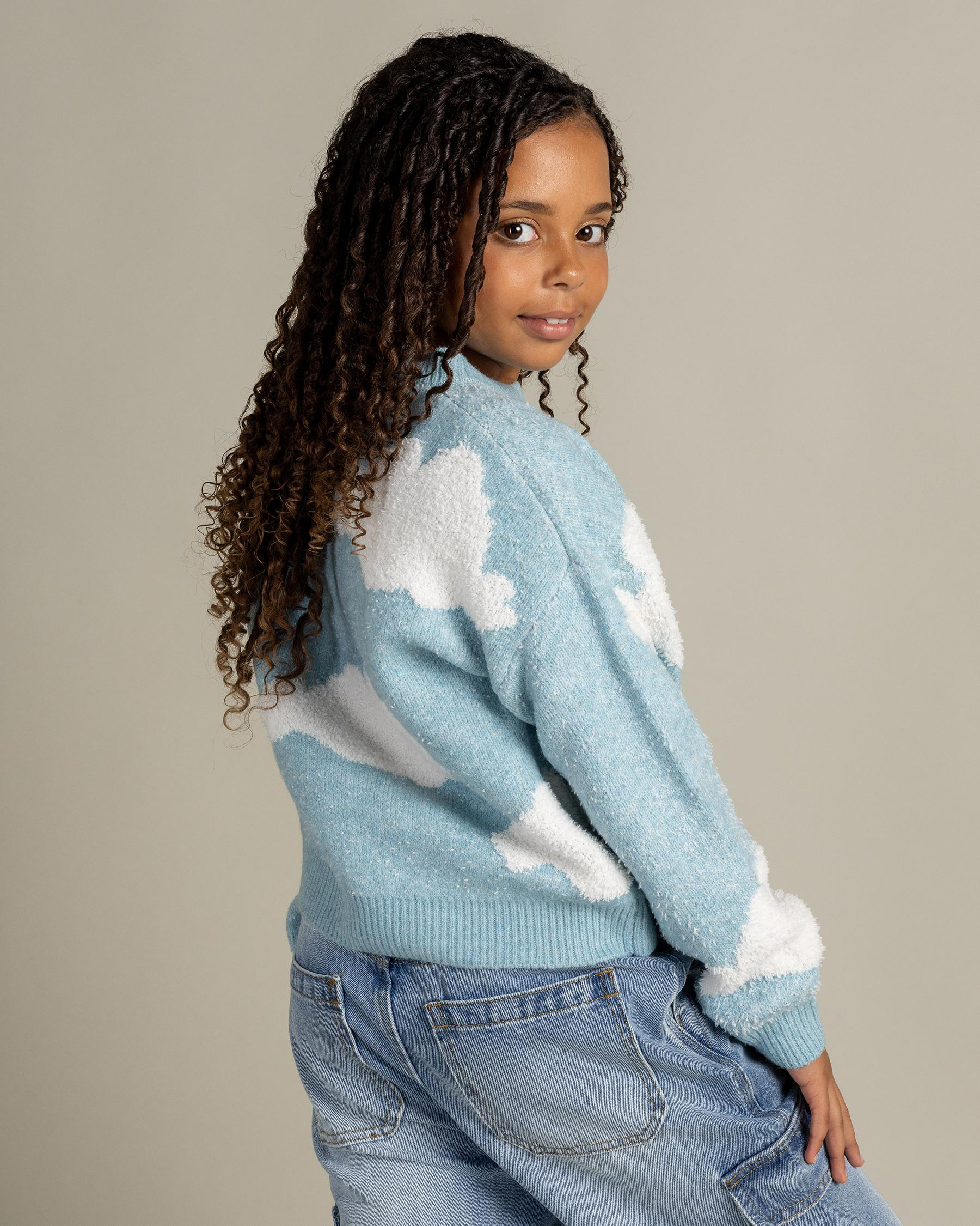 Girls Cloudy Knit Jumper