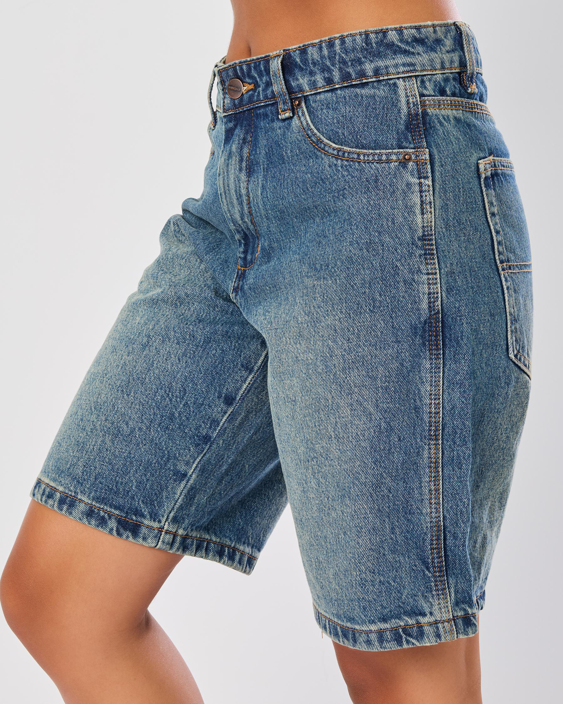 Try Again Sloucher Denim Shorts