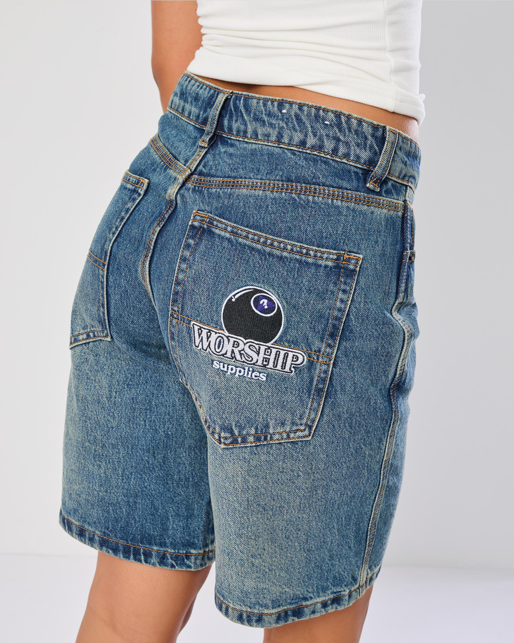 Try Again Sloucher Denim Shorts