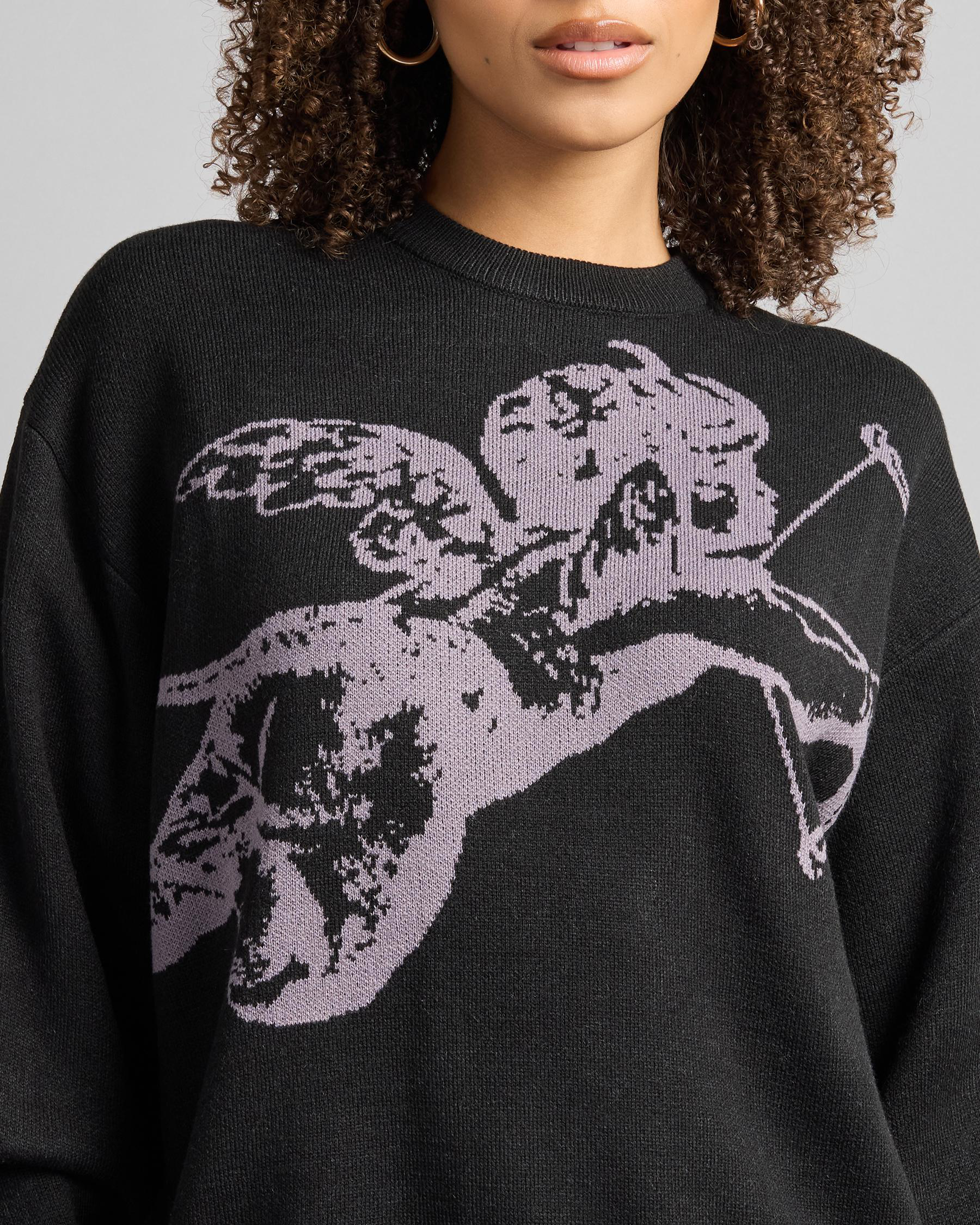 Cherub Box Fit Crew Knit Sweater