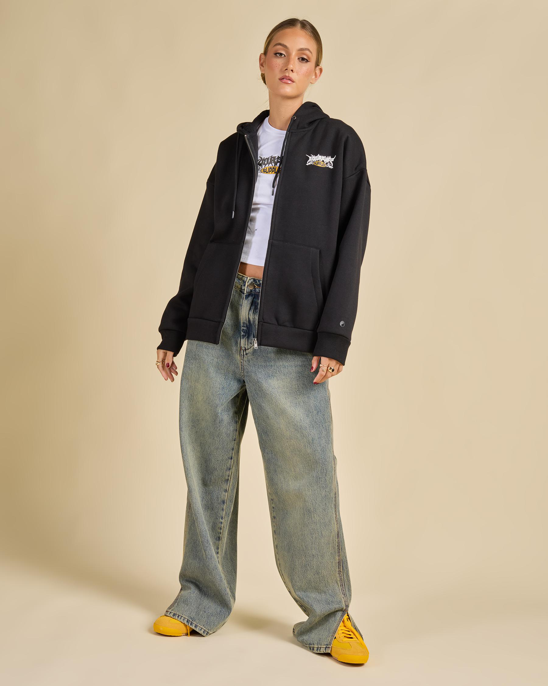 Messenger Zip Front Hoodie