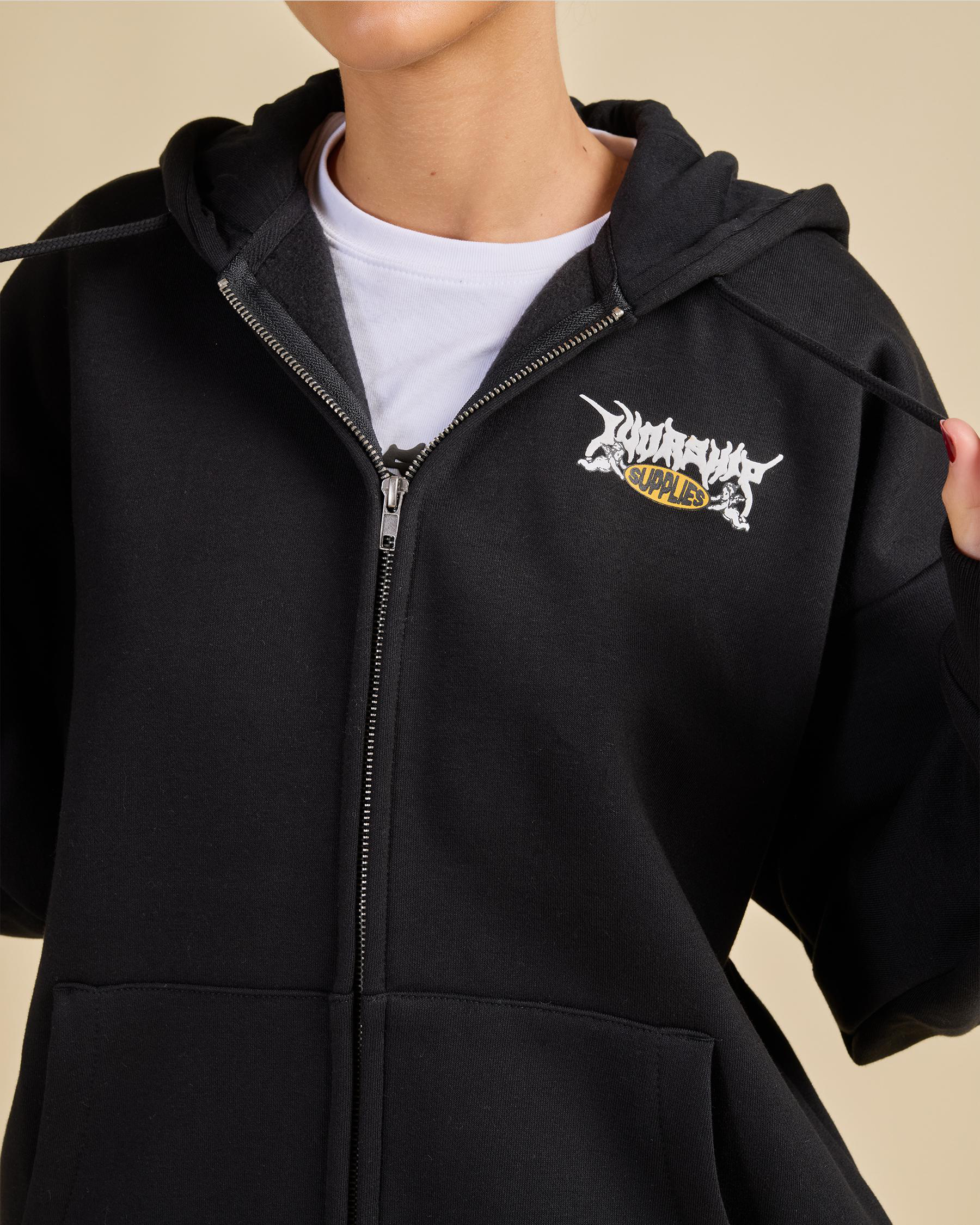 Messenger Zip Front Hoodie
