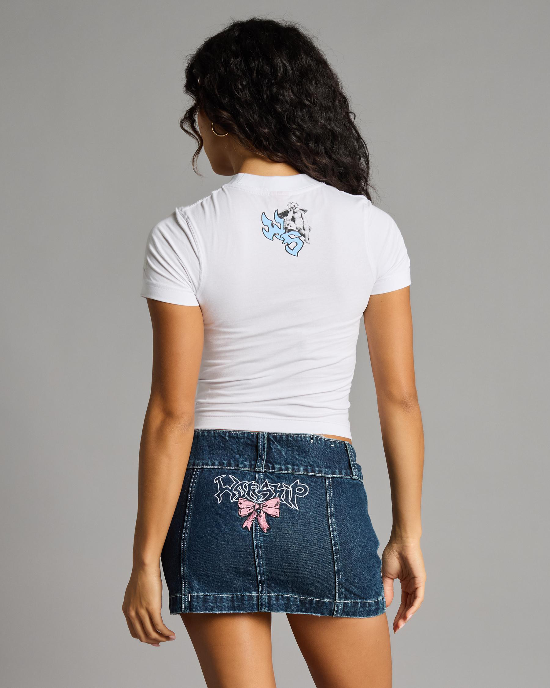Cute But Psycho Micro Denim Skirt