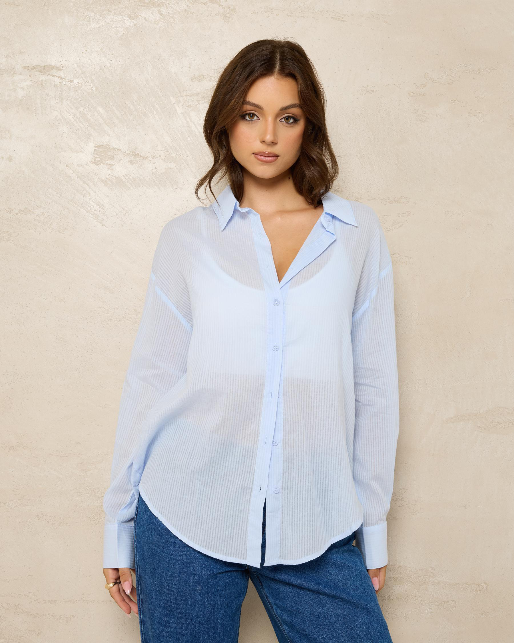 Carlie Stripe Long Sleeve Shirt