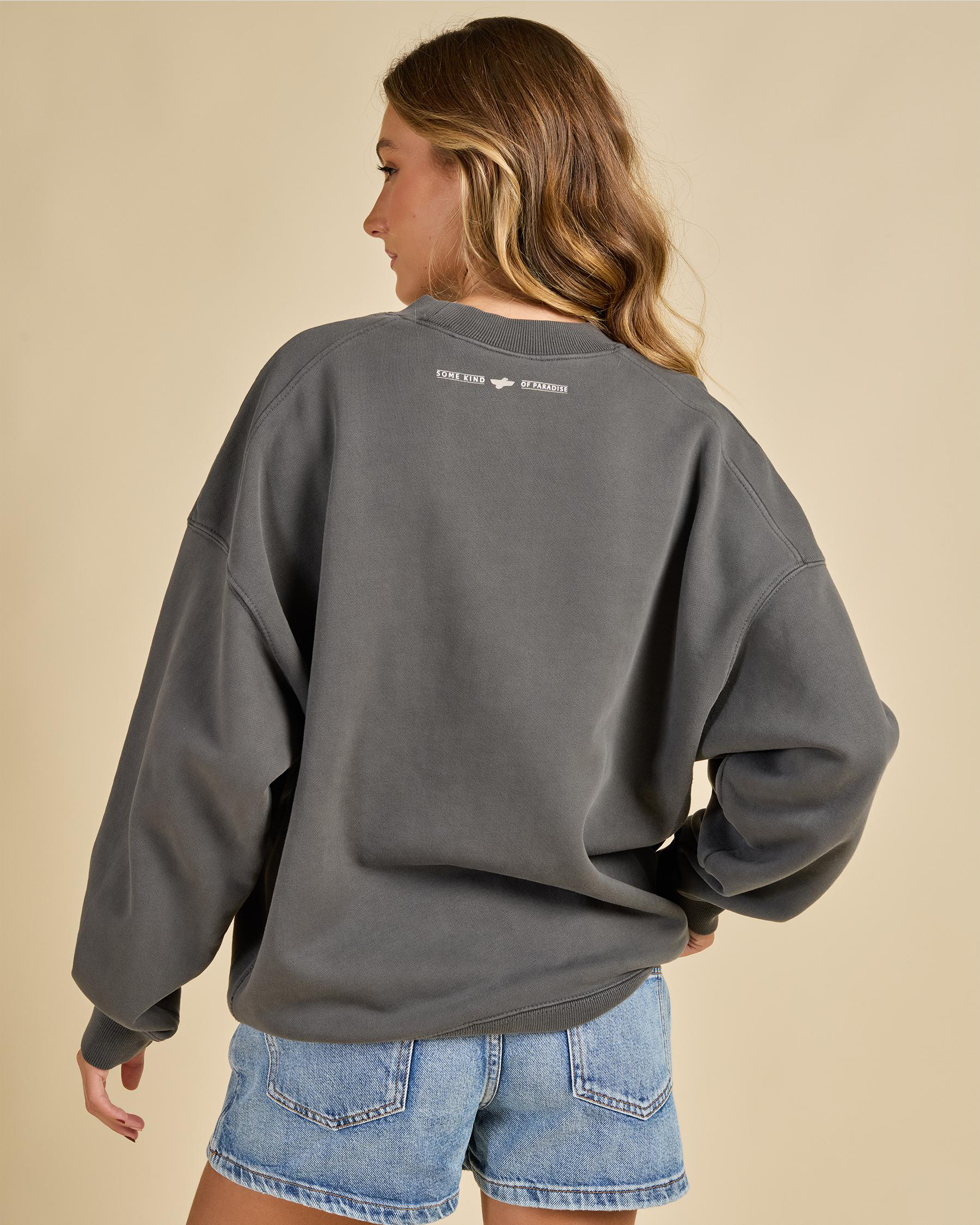 Road To Paradise Cocoon Panel Crew Sweatshirt