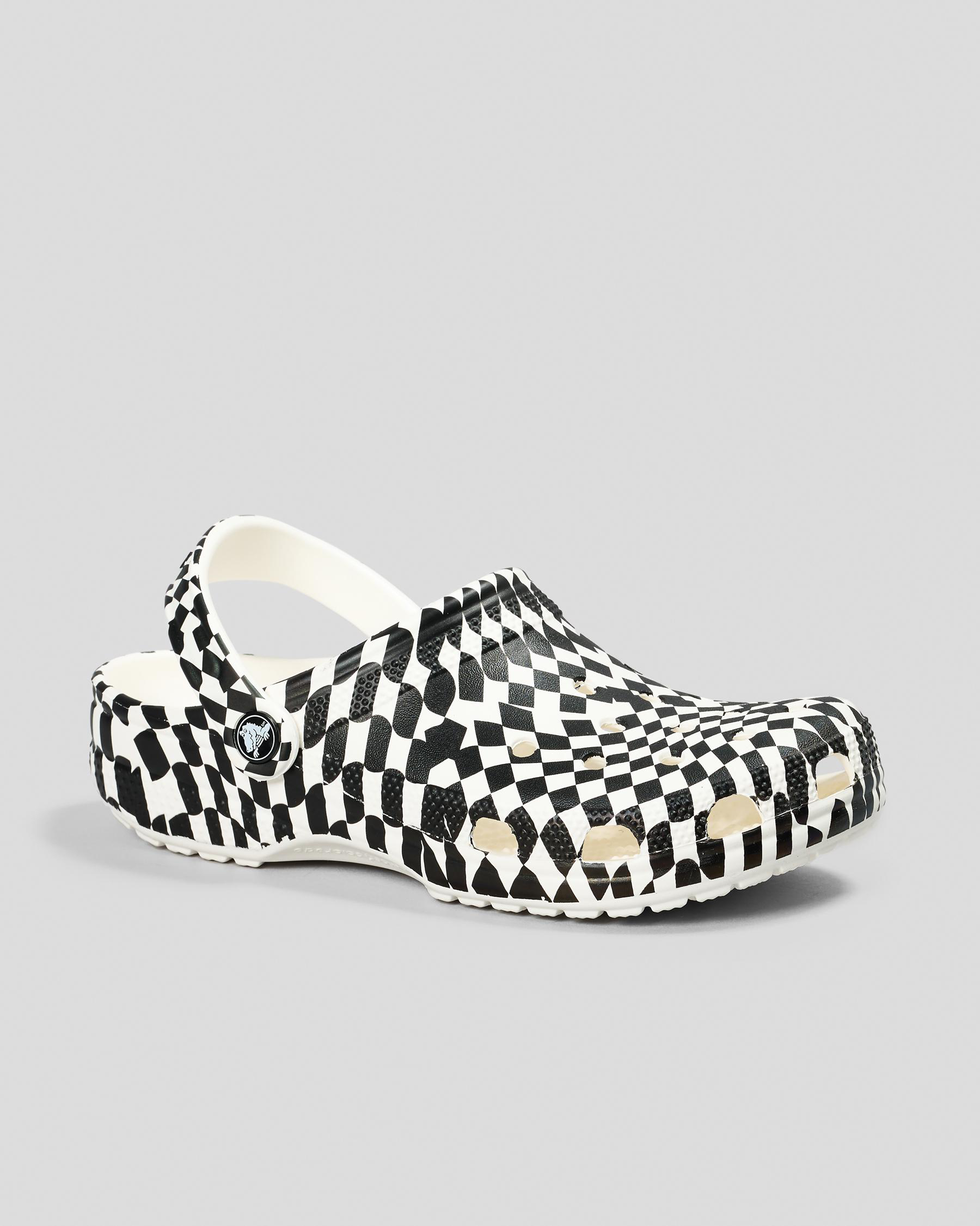 Classic Warped Checker Clogs