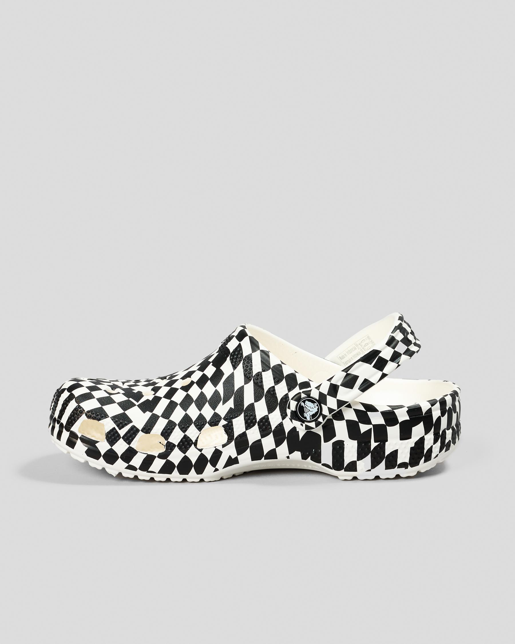 Classic Warped Checker Clogs
